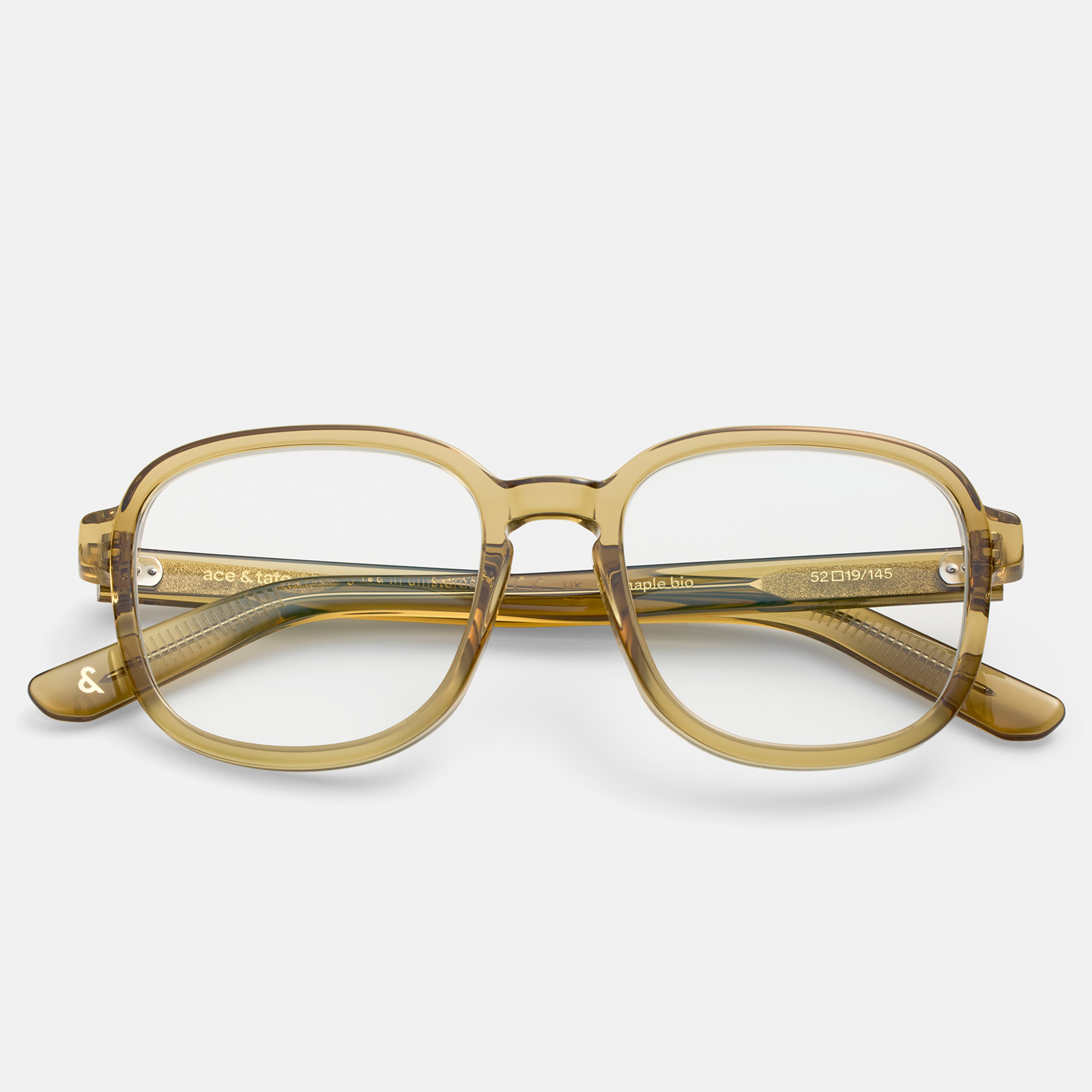 Ace & Tate Glasses | Square Acetate in Brown