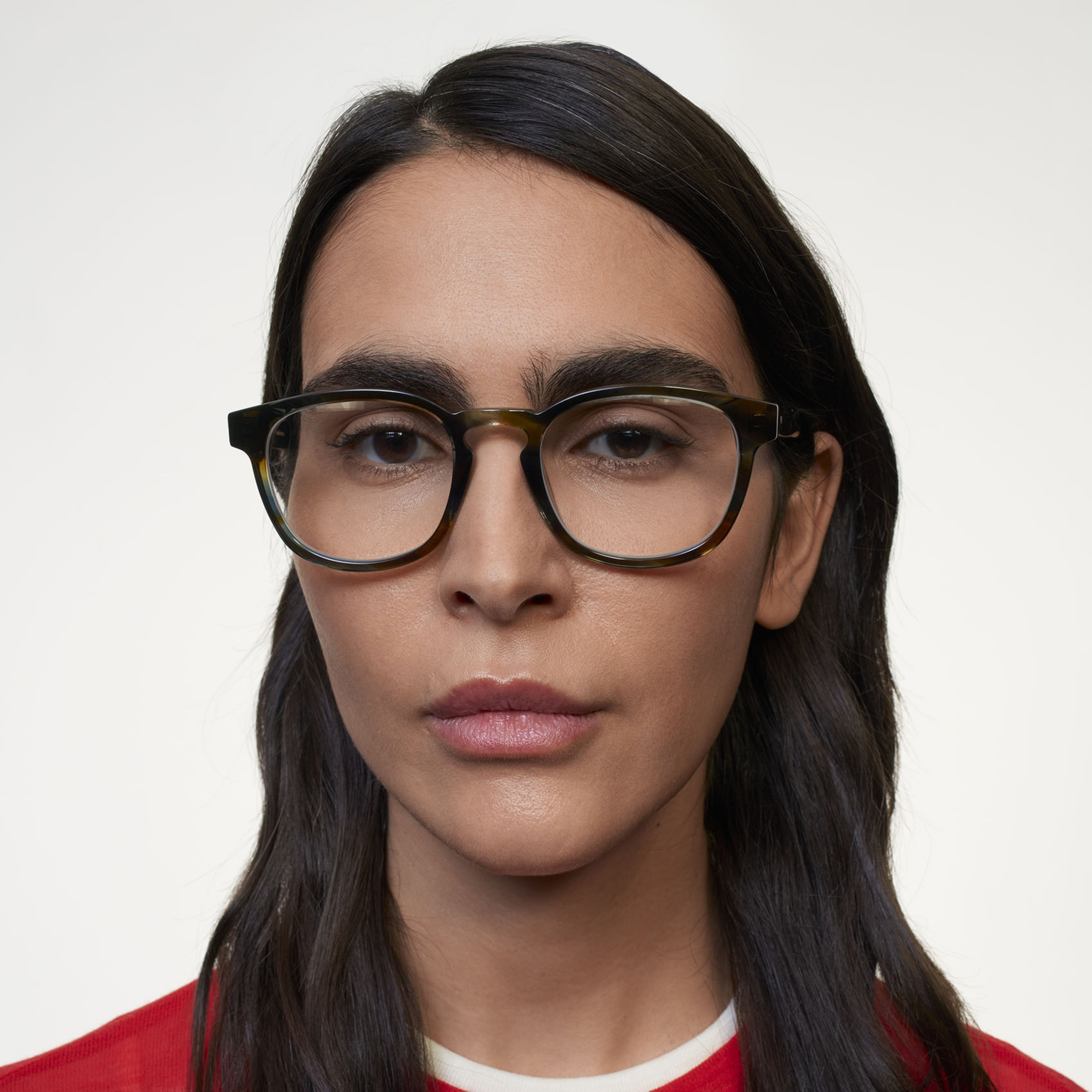 Ace & Tate Glasses | Square Acetate in Blue
