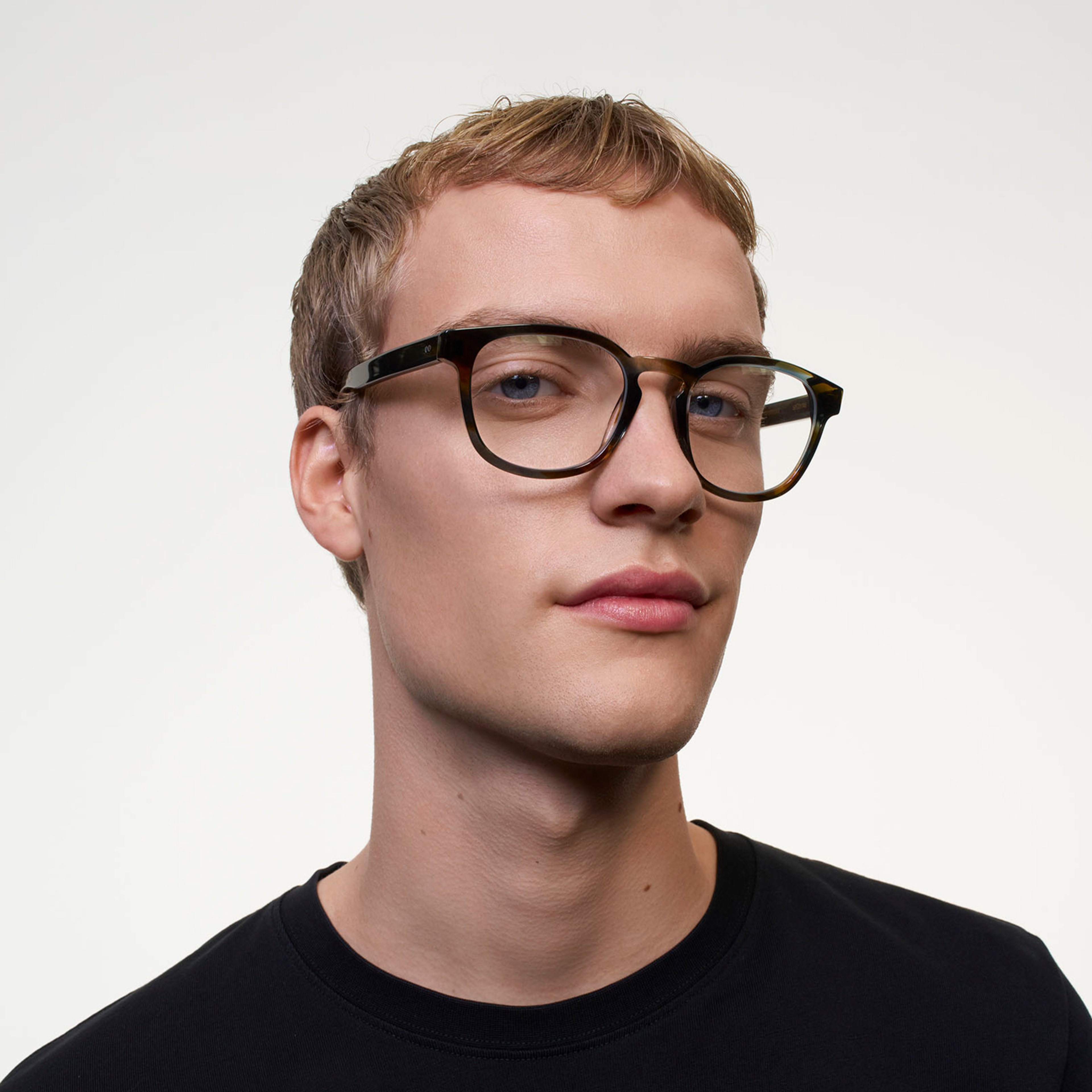 Ace & Tate Glasses | Square Acetate in Blue