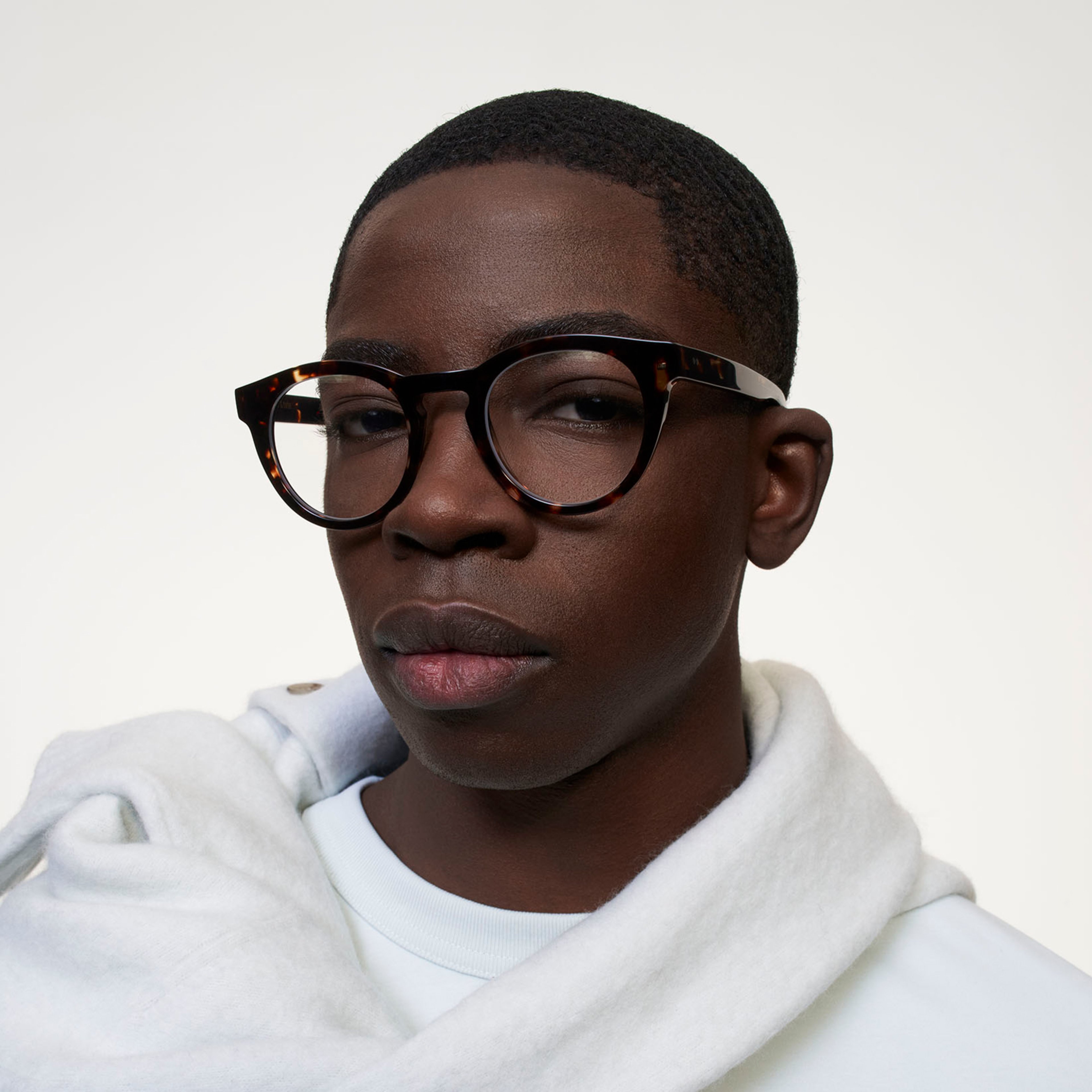 Ace & Tate Glasses | Round Acetate in Brown