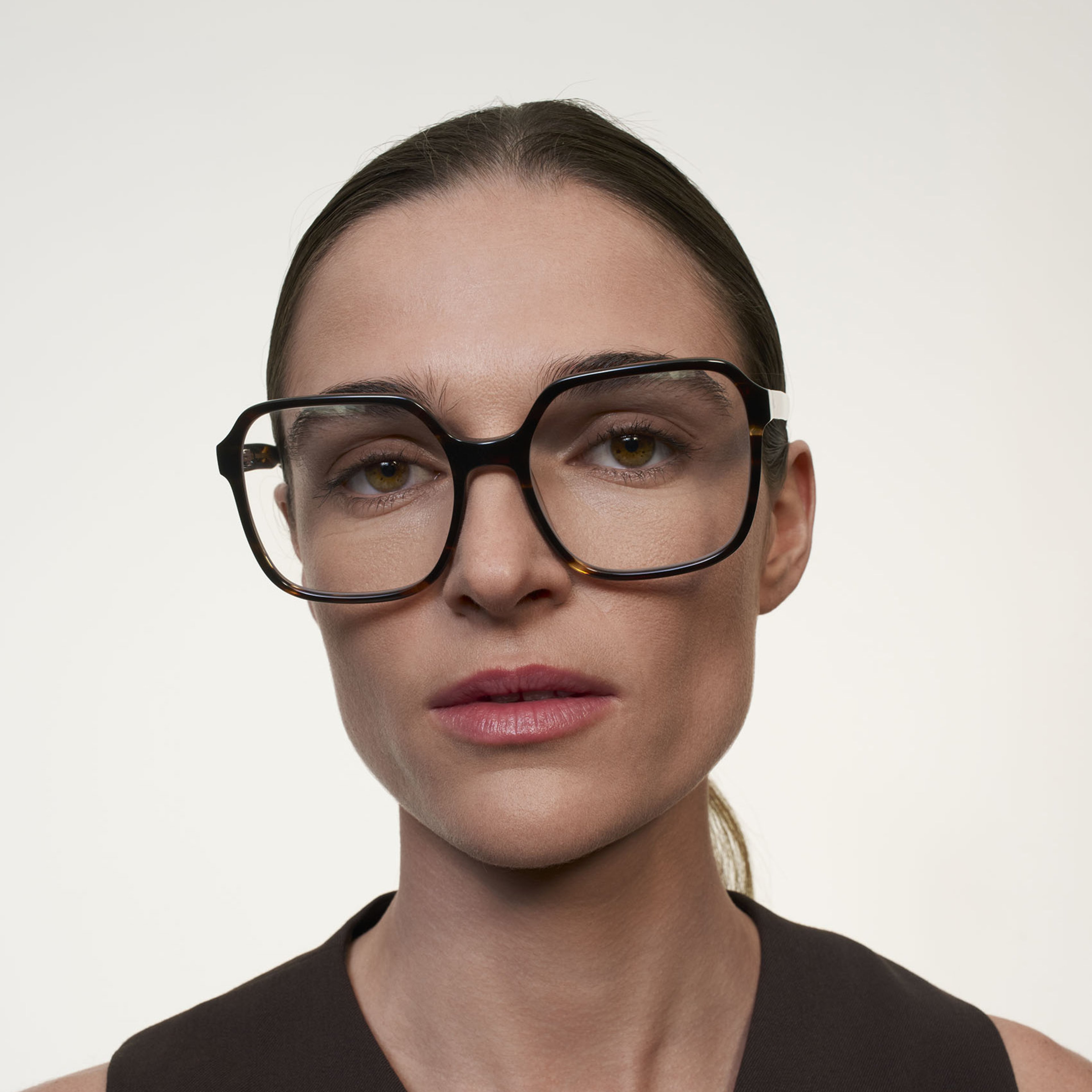 Ace & Tate Glasses | Square Acetate in Brown