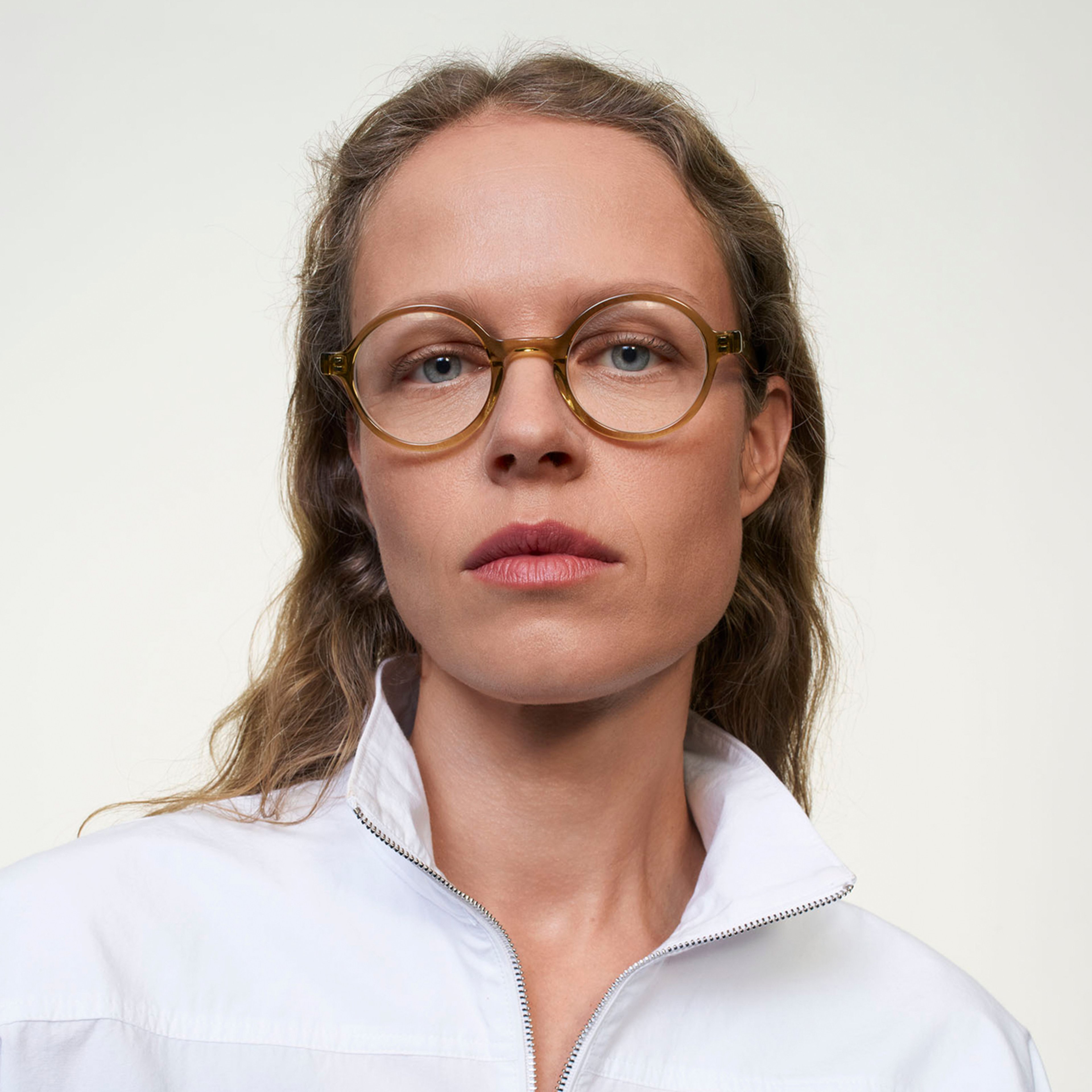 Ace & Tate Glasses | Round Acetate in Brown