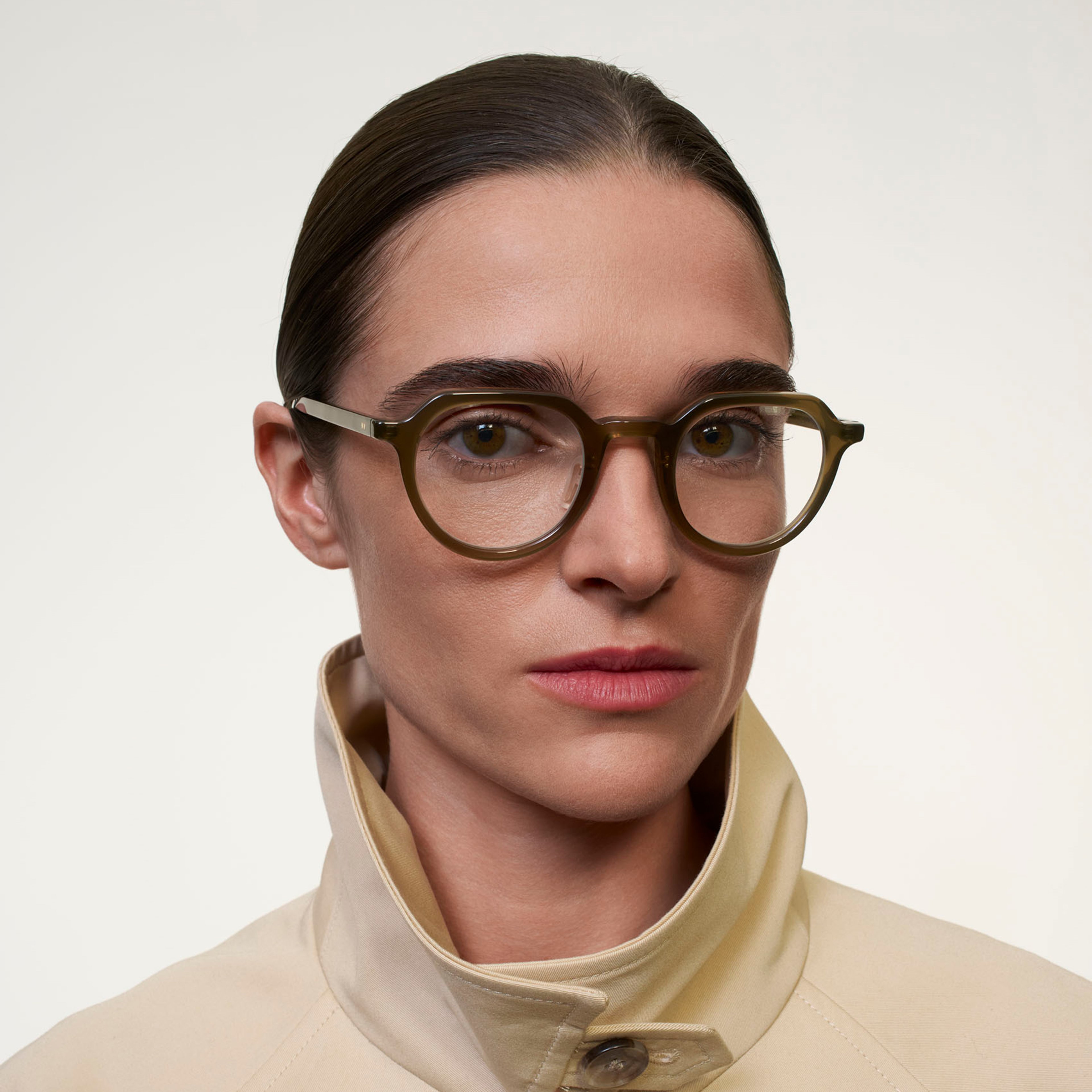 Ace & Tate Glasses | Round Acetate in Green