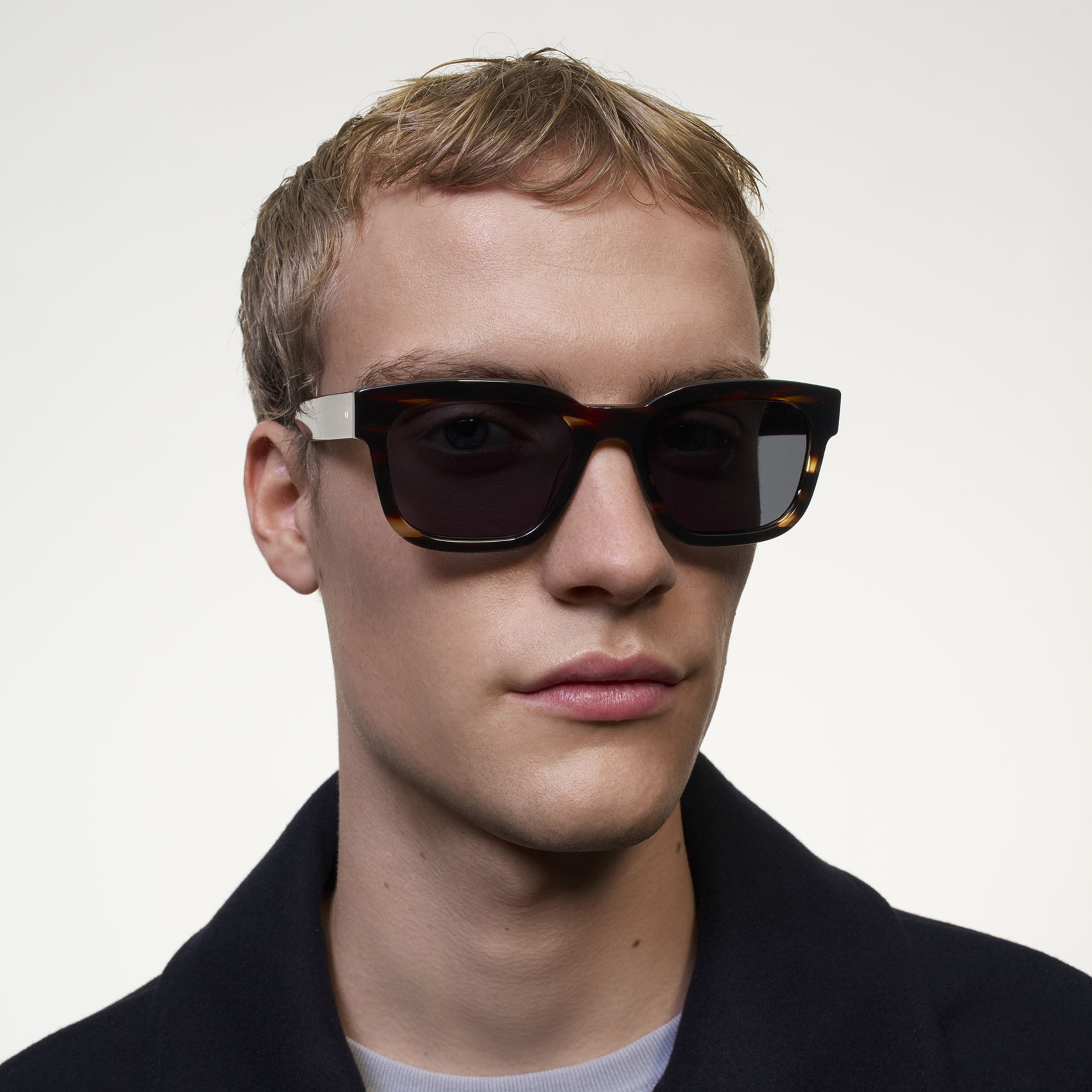 Ace & Tate Sunglasses | Rectangle Acetate in Brown, Orange