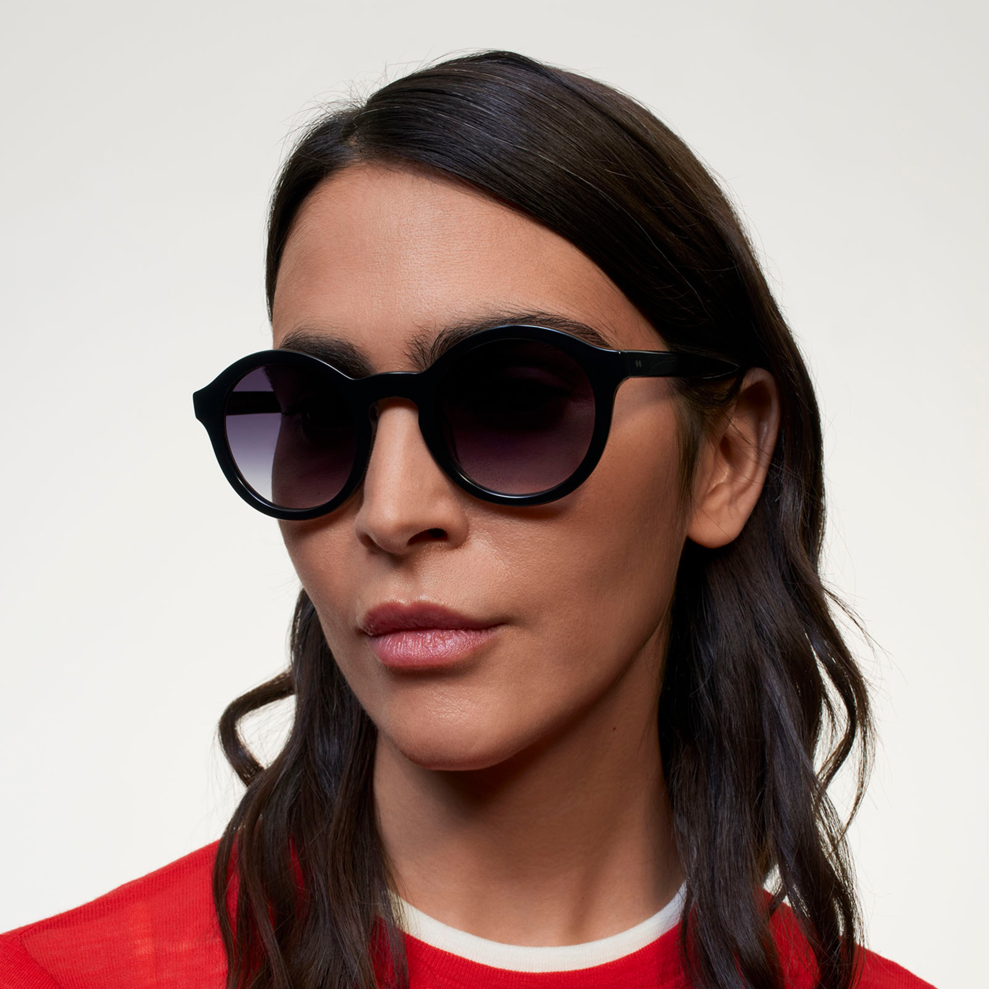 Ace & Tate Sunglasses | Round Acetate in Blue