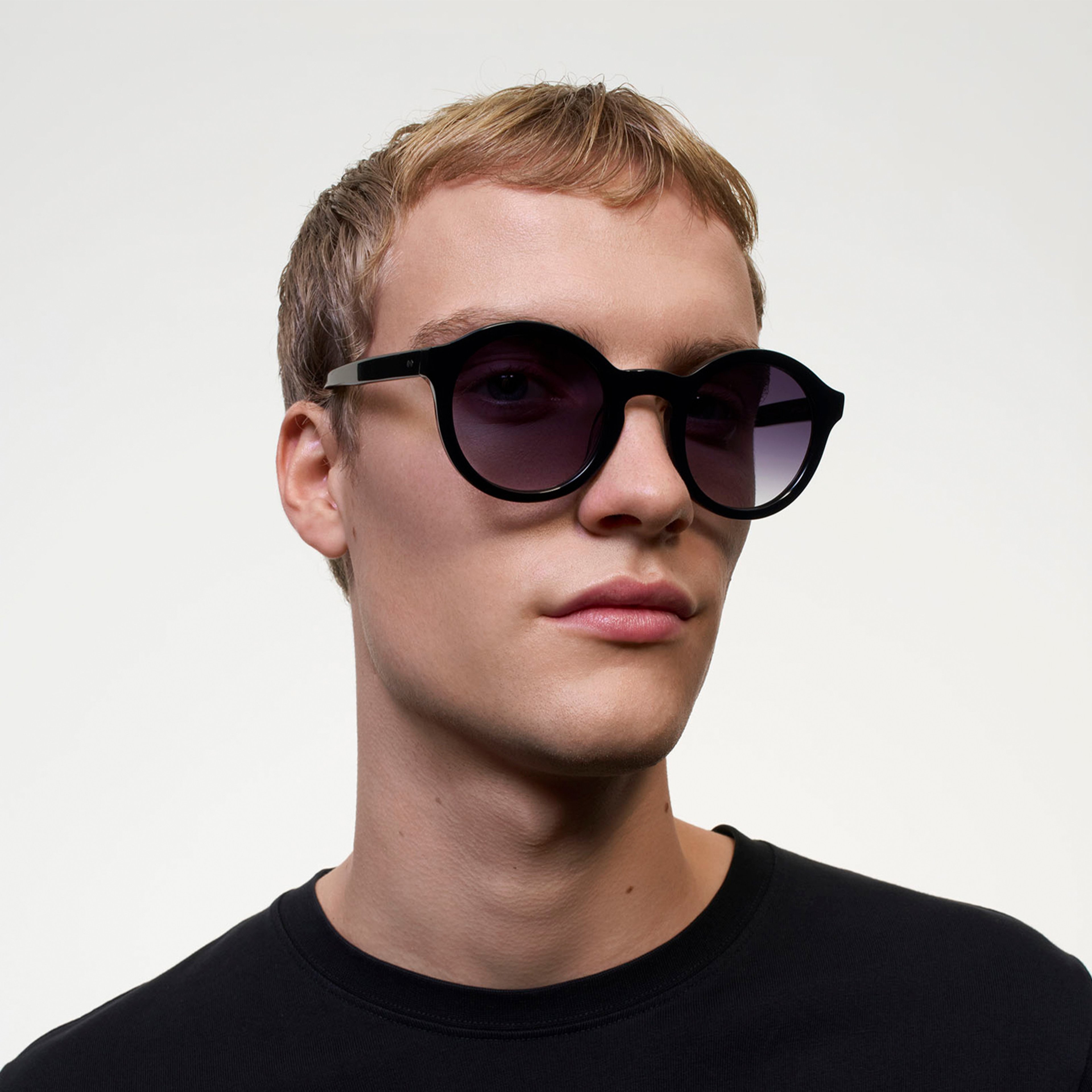 Ace & Tate Sunglasses | Round Acetate in Blue