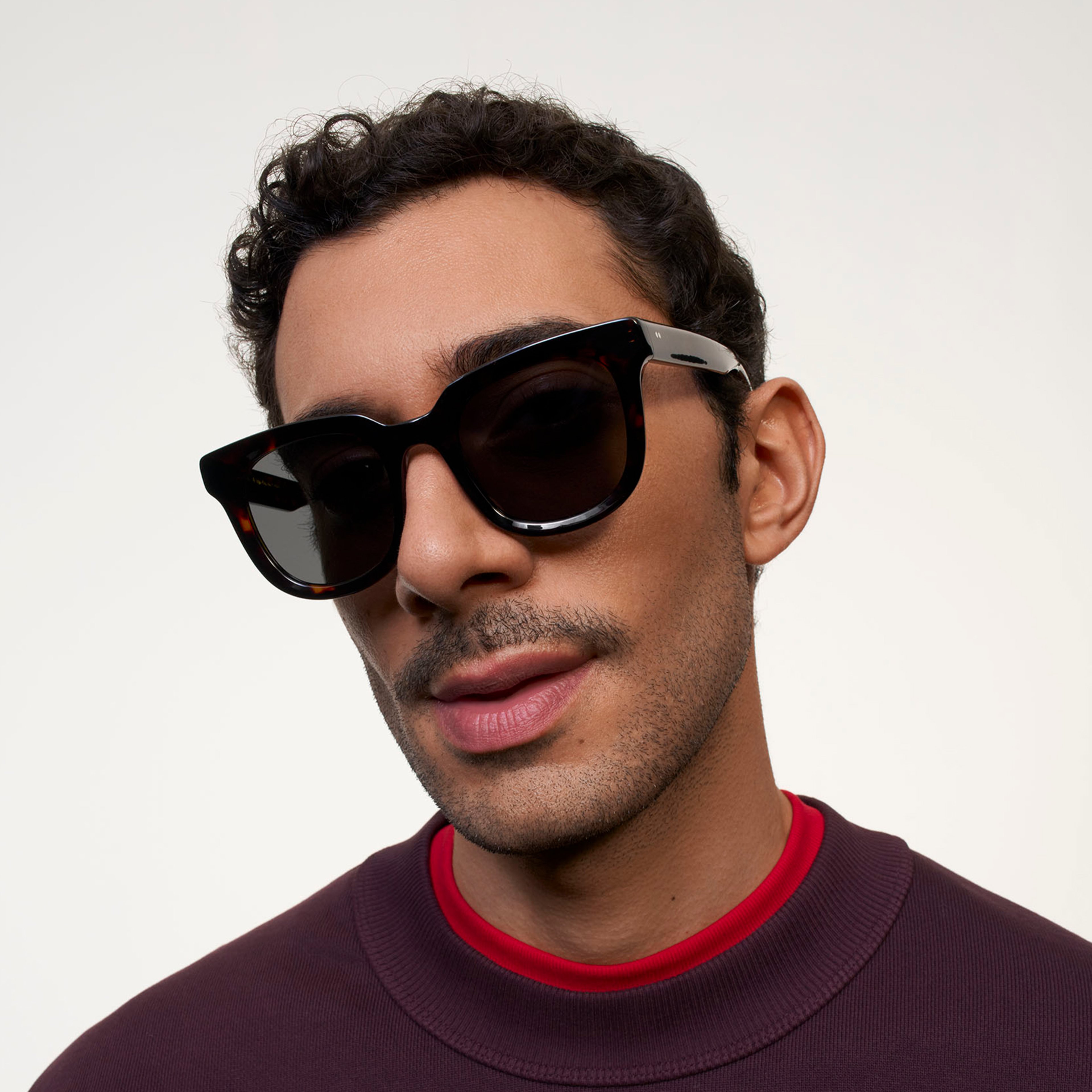 Ace & Tate Sunglasses | Round Acetate in Brown