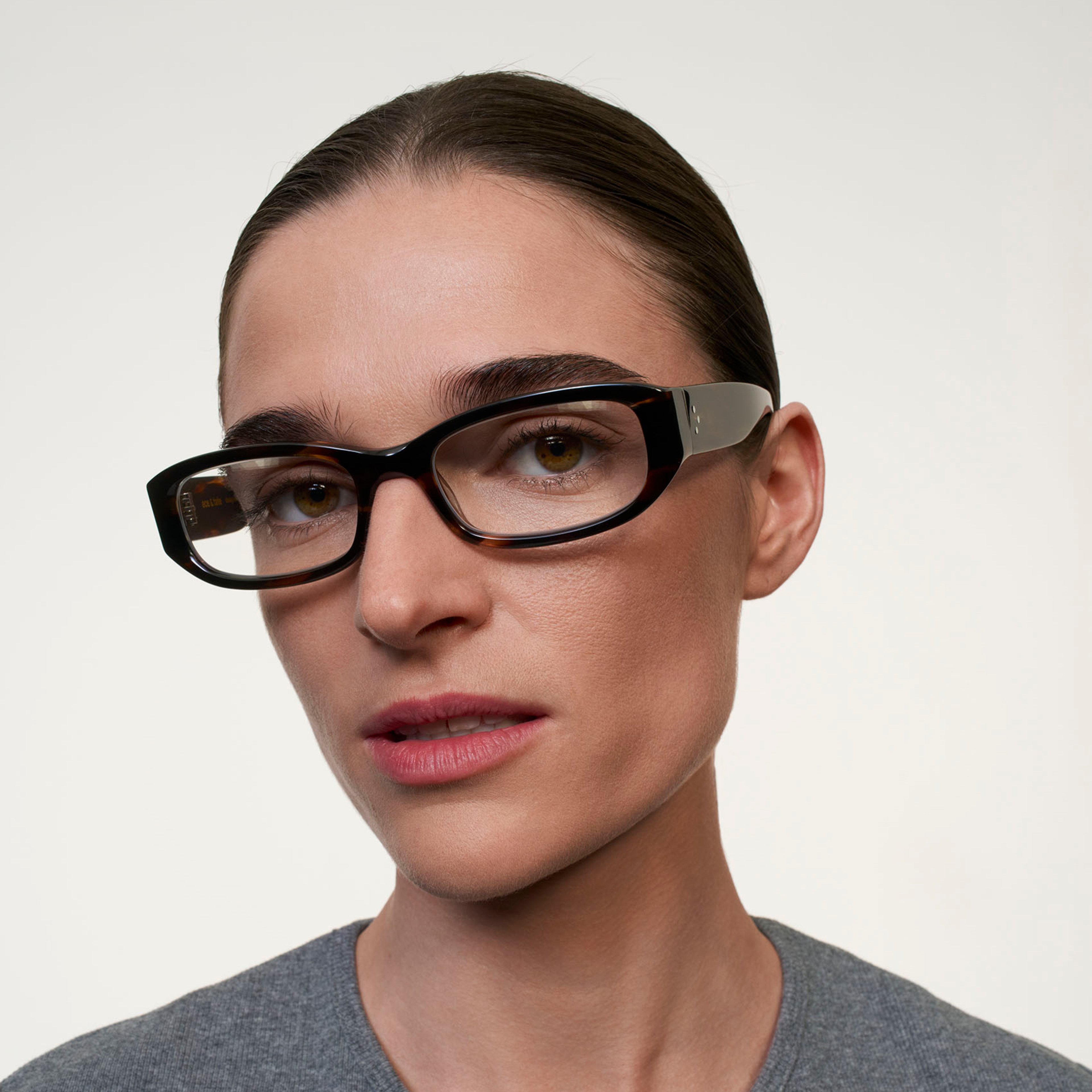 Ace & Tate Glasses | Rectangle Acetate in Brown