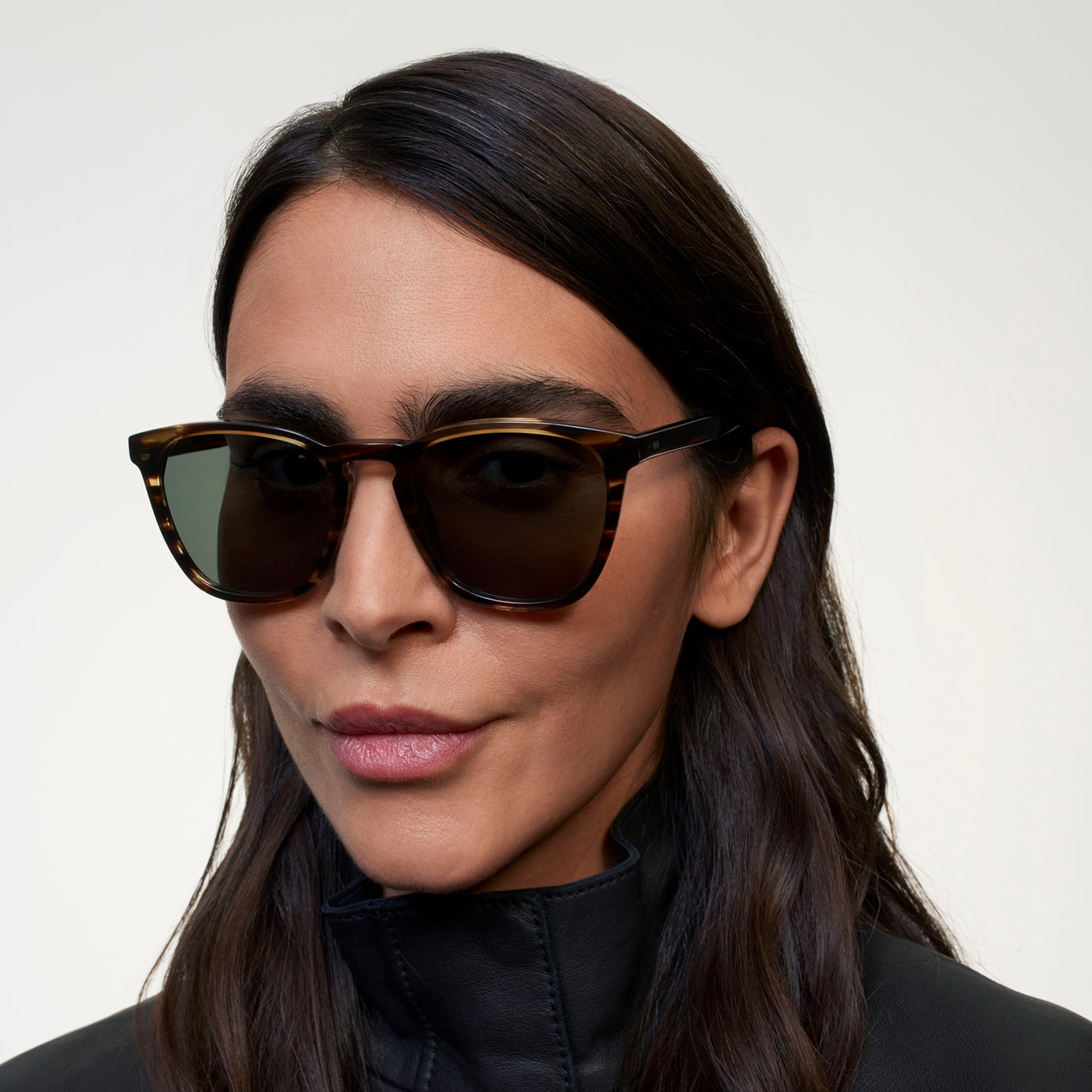 Ace & Tate Sonnenbrillen | Quadratisch Acetat in Braun, Orange