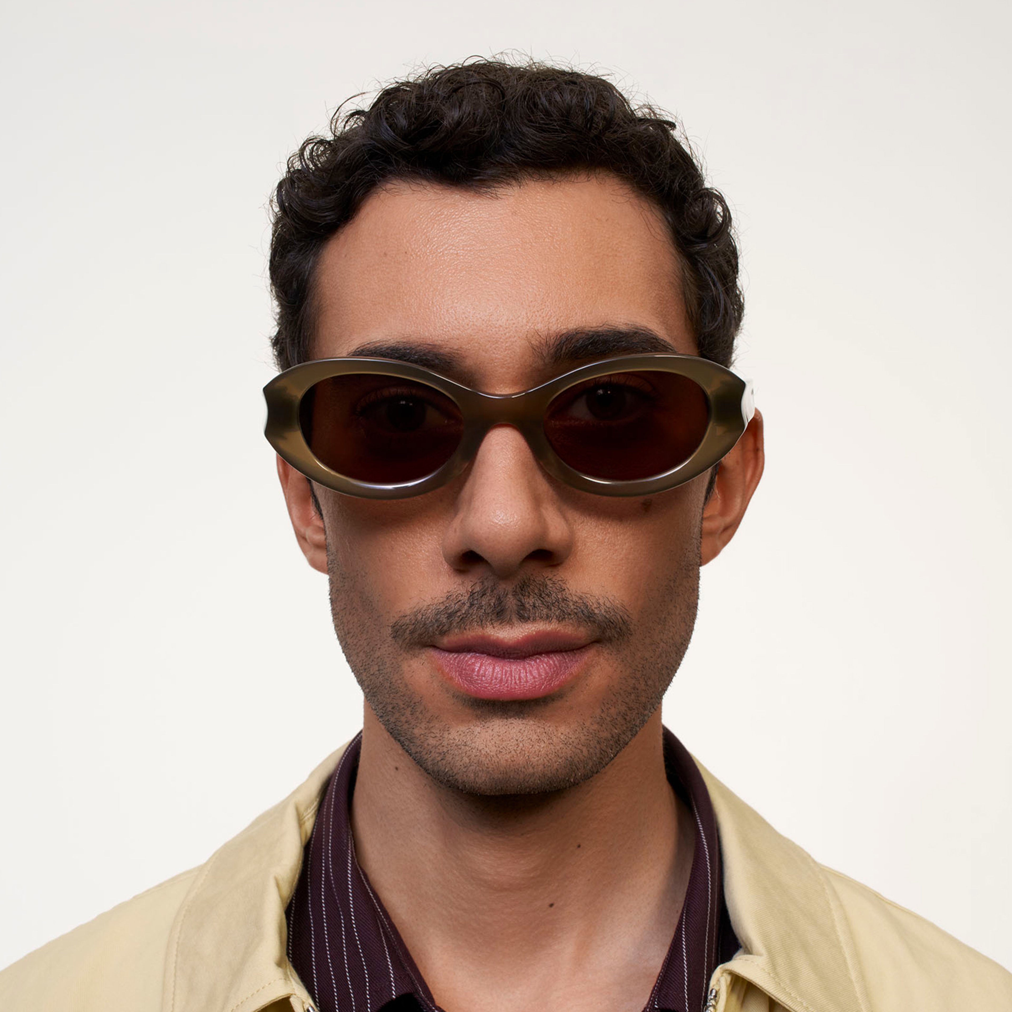 Ace & Tate Sunglasses | Oval Renew bio acetate in Green