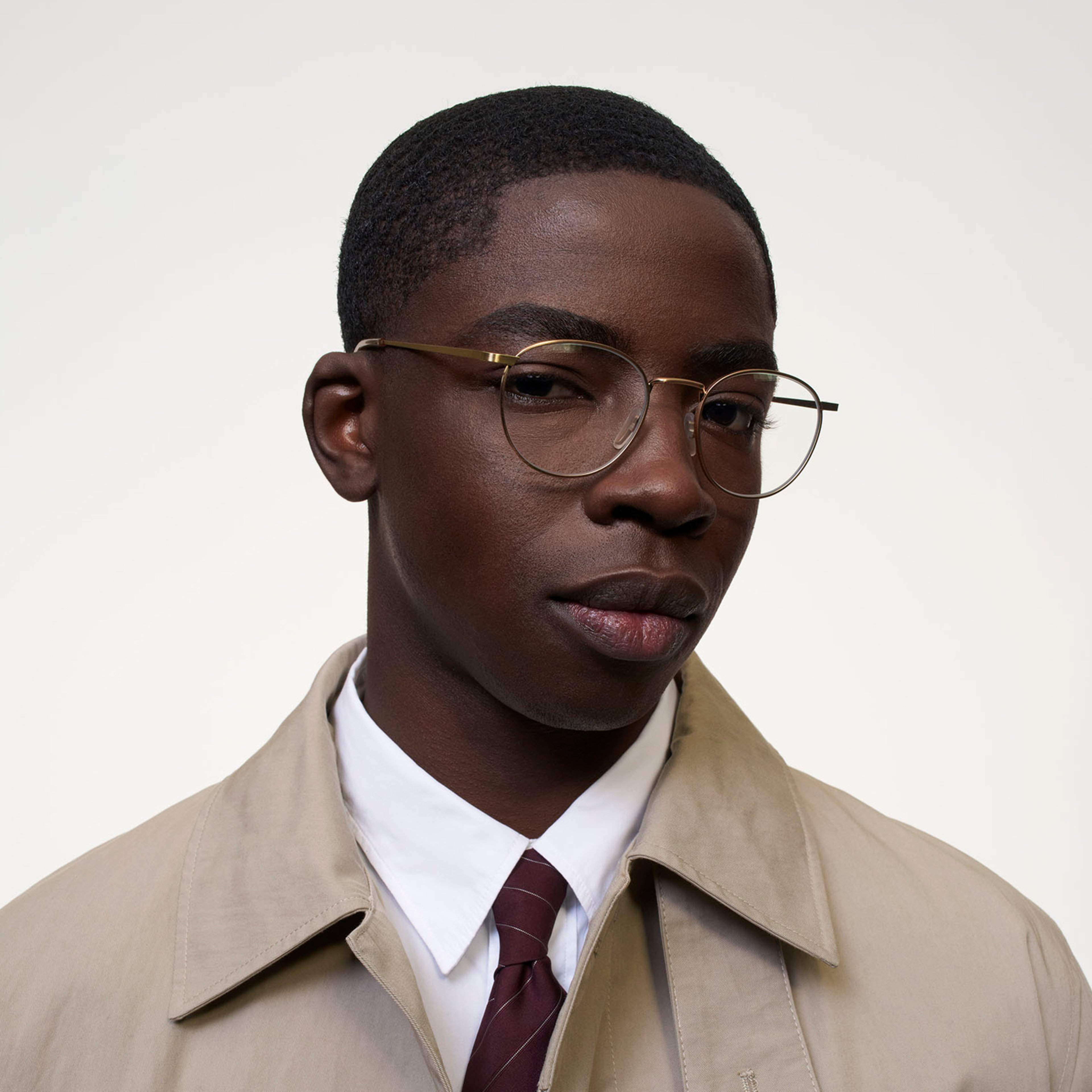 Ace & Tate Brillen | Rond Metaal in Goud