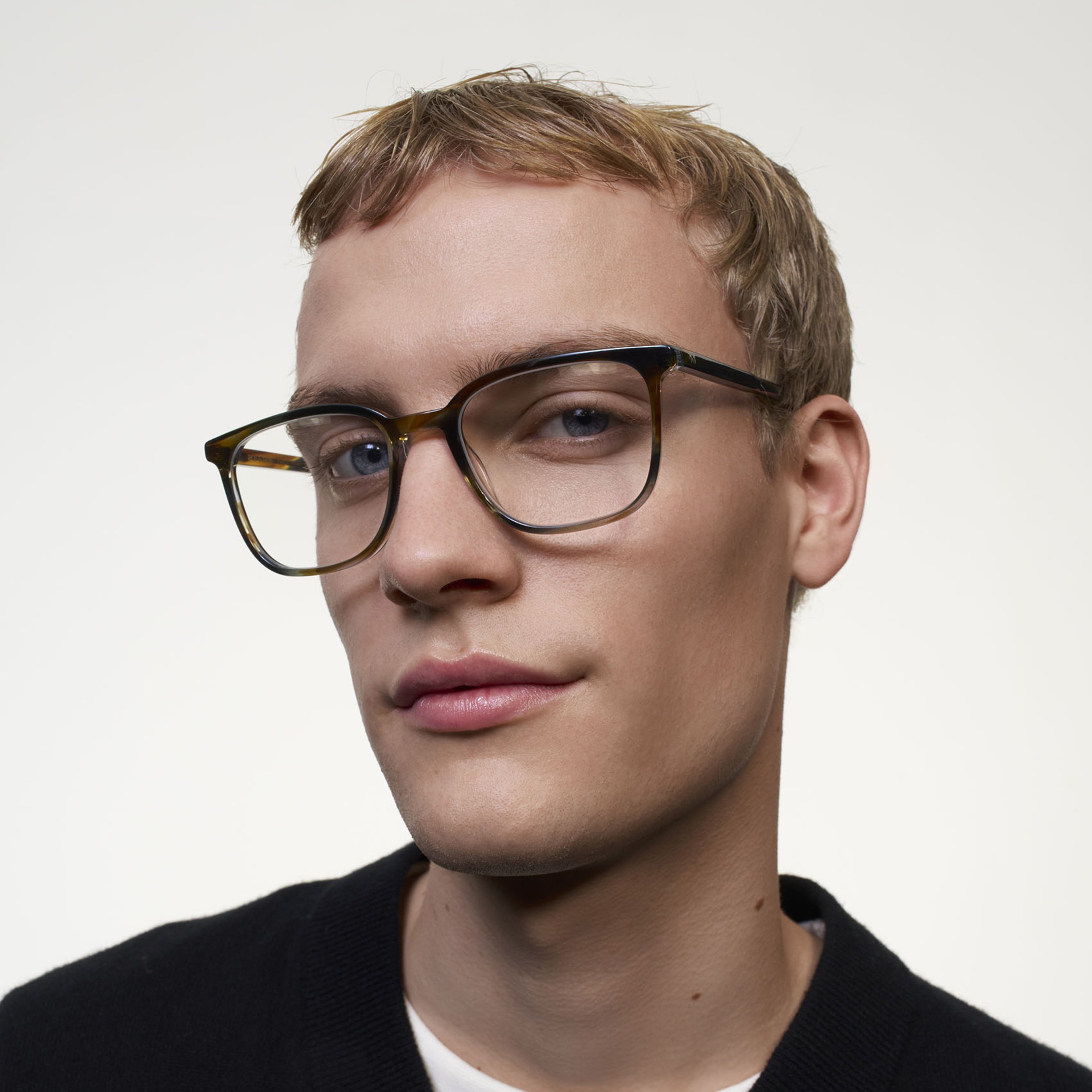 Ace & Tate Glasses | Rectangle Acetate in Blue