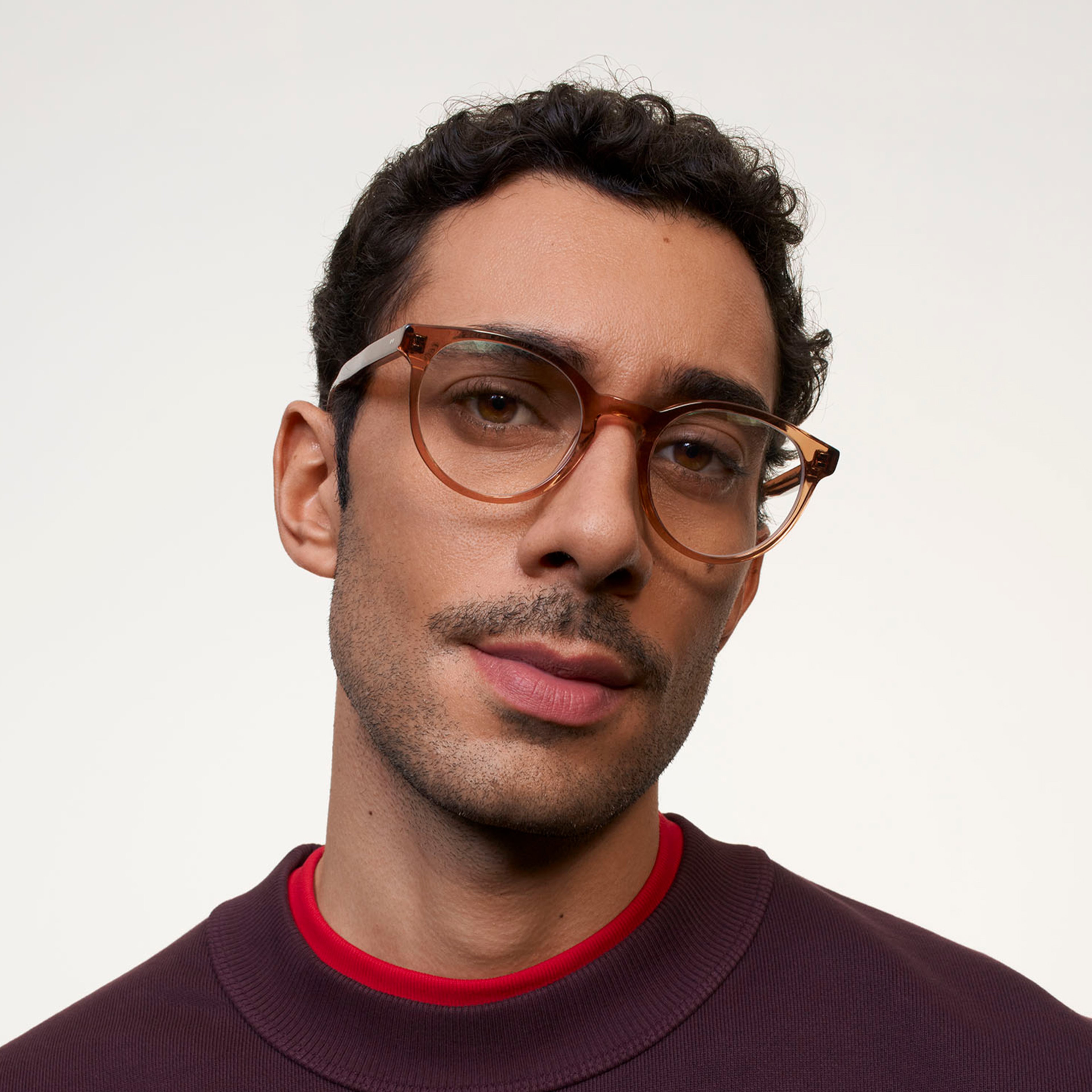 Ace & Tate Glasses | Round Acetate in Brown