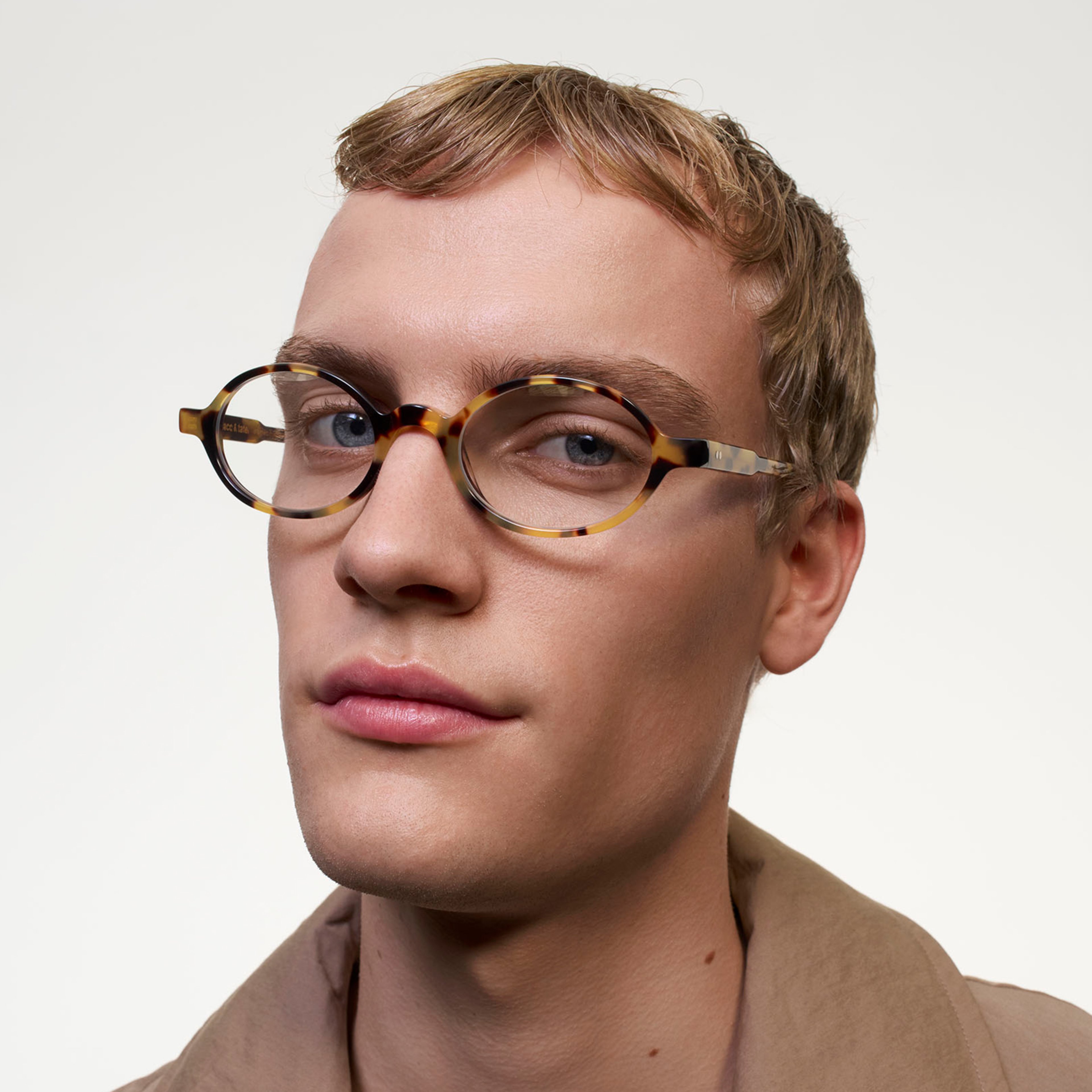 Ace & Tate Glasses | Round Acetate in Yellow