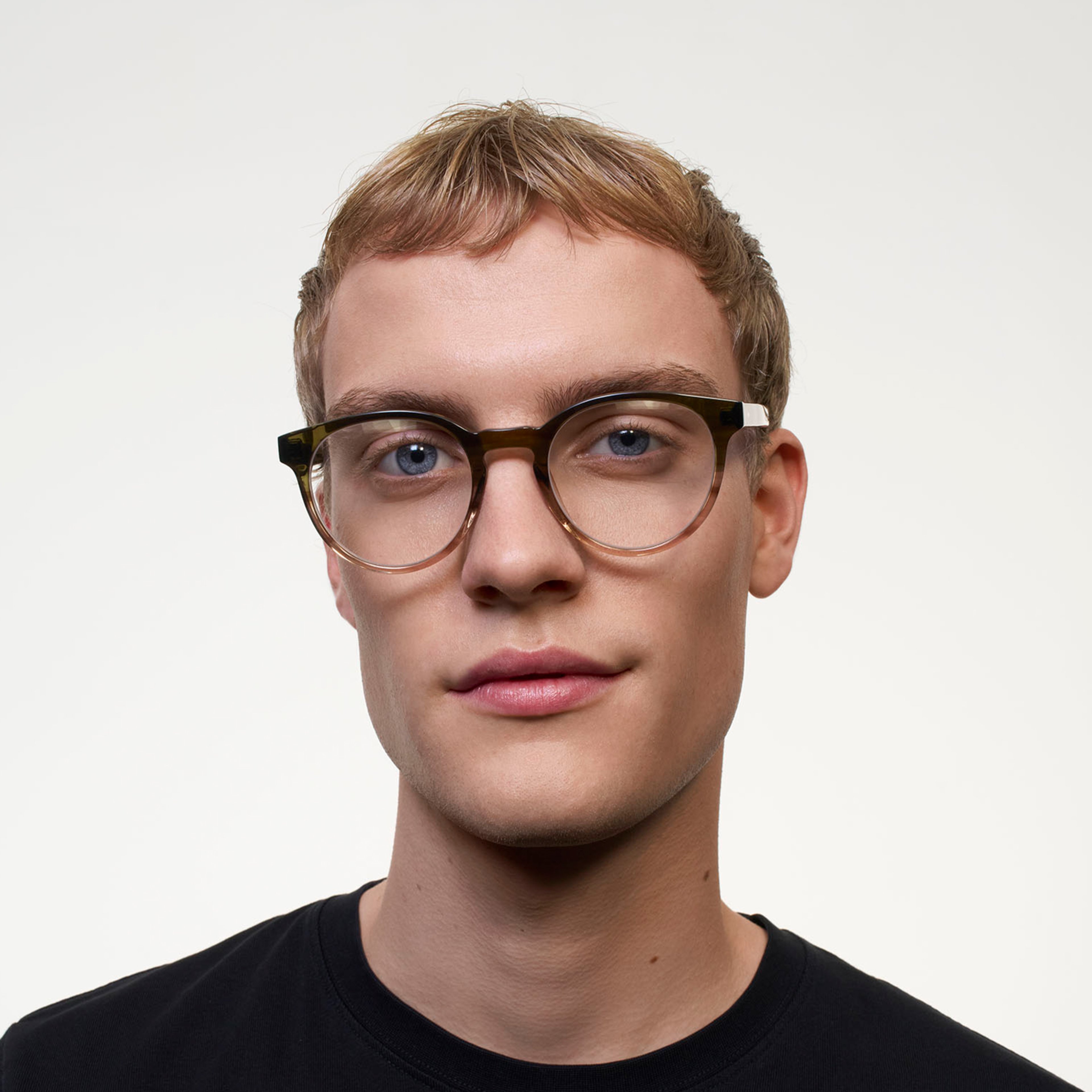 Ace & Tate Gafas | Redonda Acetato in Marrón, Verde