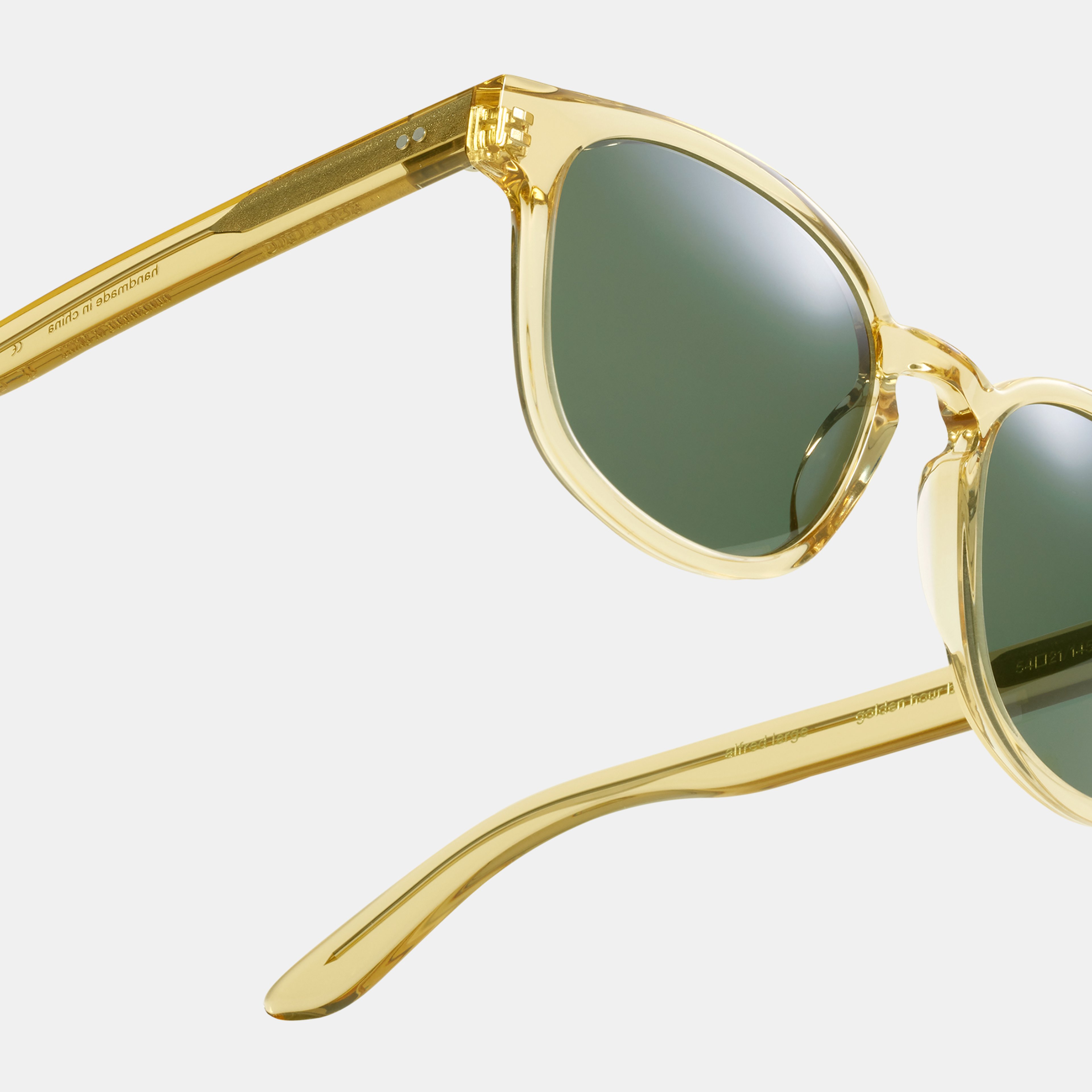 Ace & Tate Solaires | Carrée Acétate in Jaune