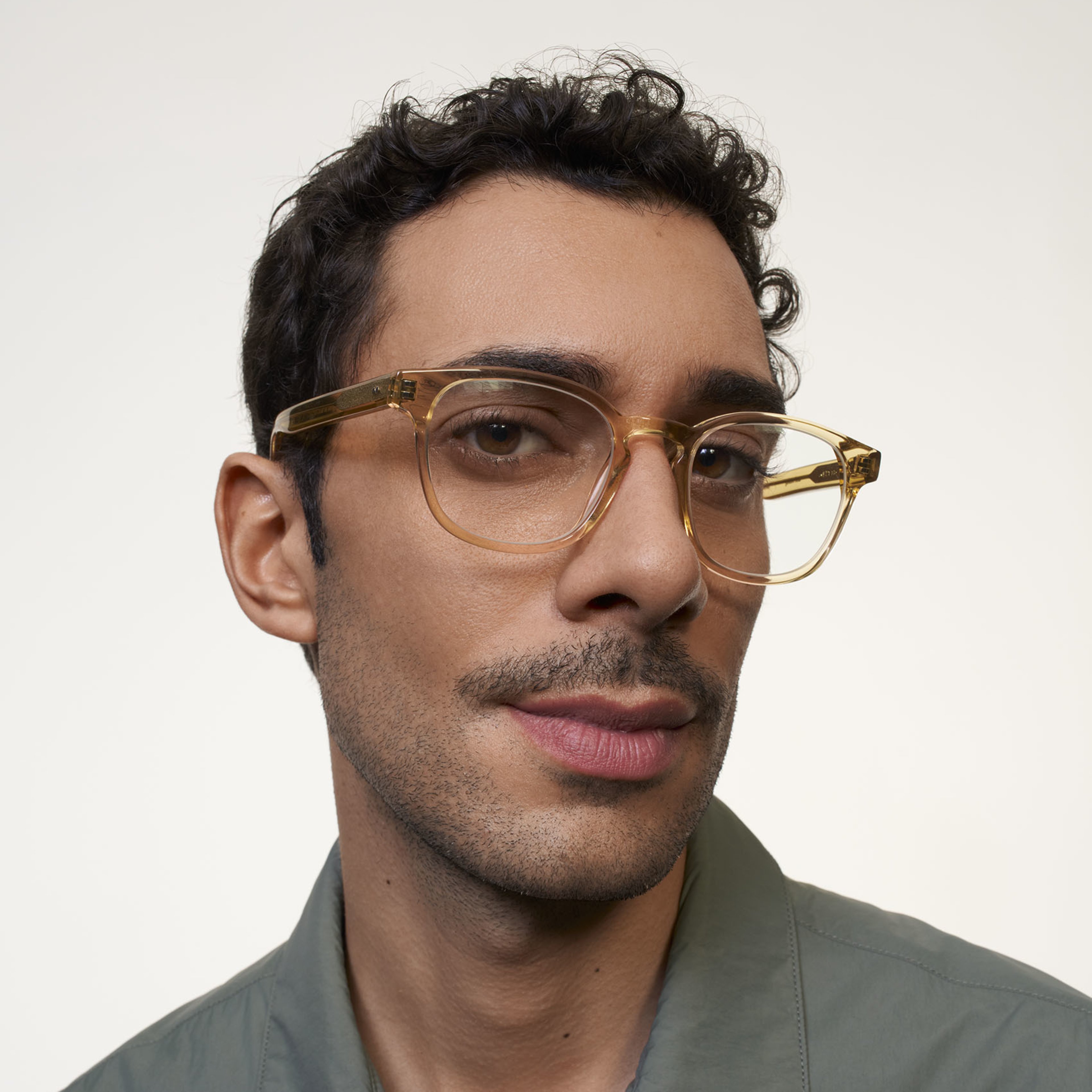 Ace & Tate Glasses | Square Acetate in Yellow