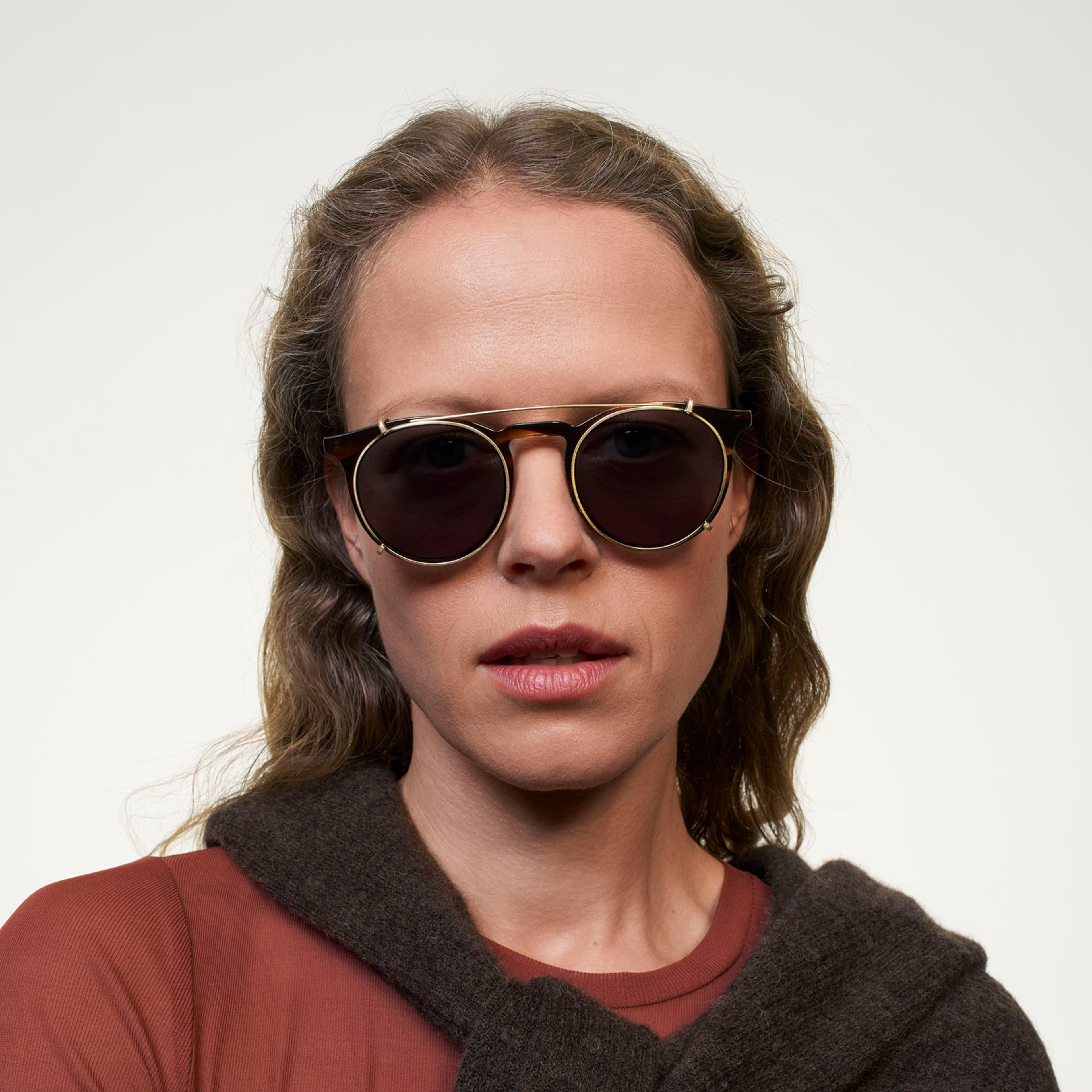 Ace & Tate Clip-on sunglasses