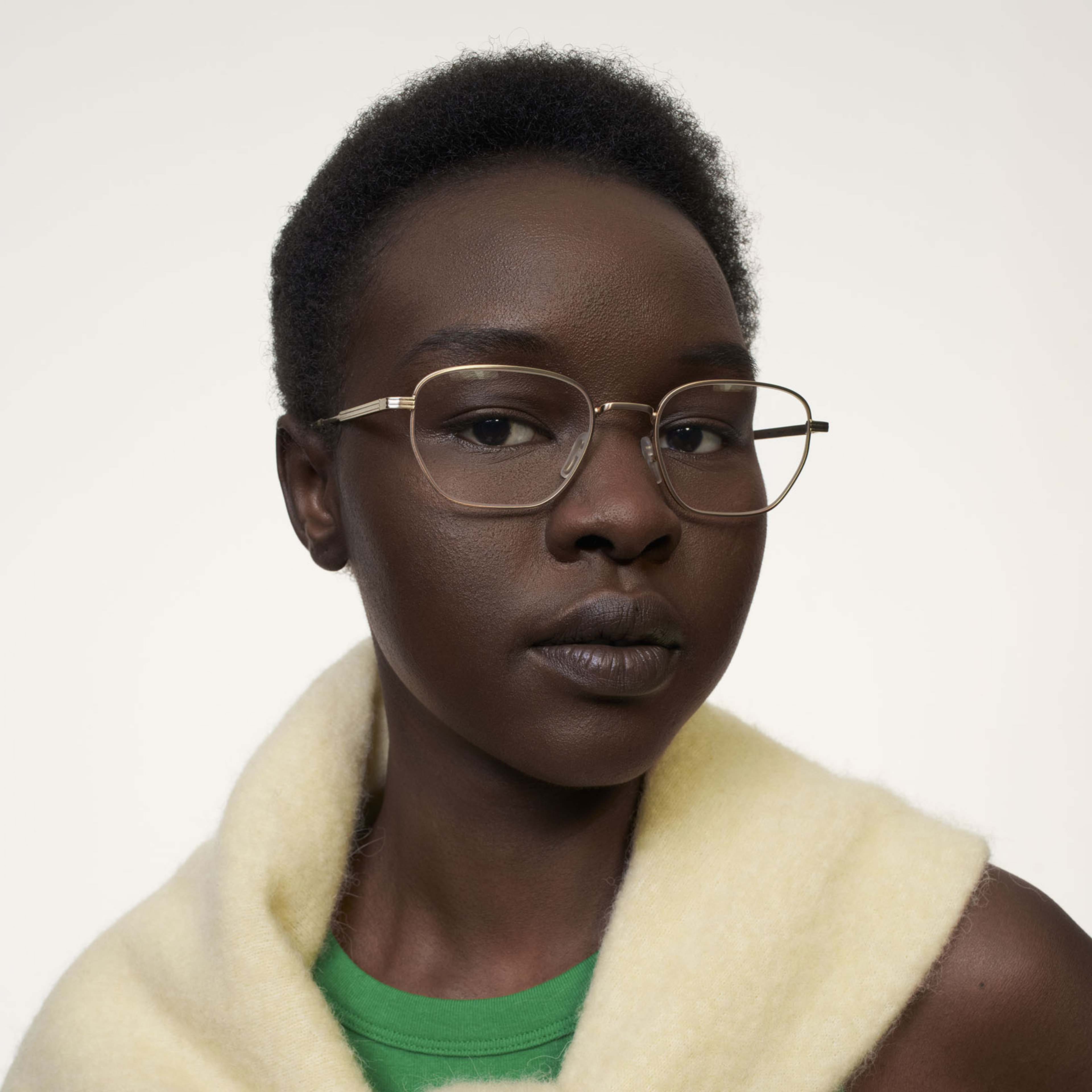 Ace & Tate Brillen | Hexagonal Metaal in Goud