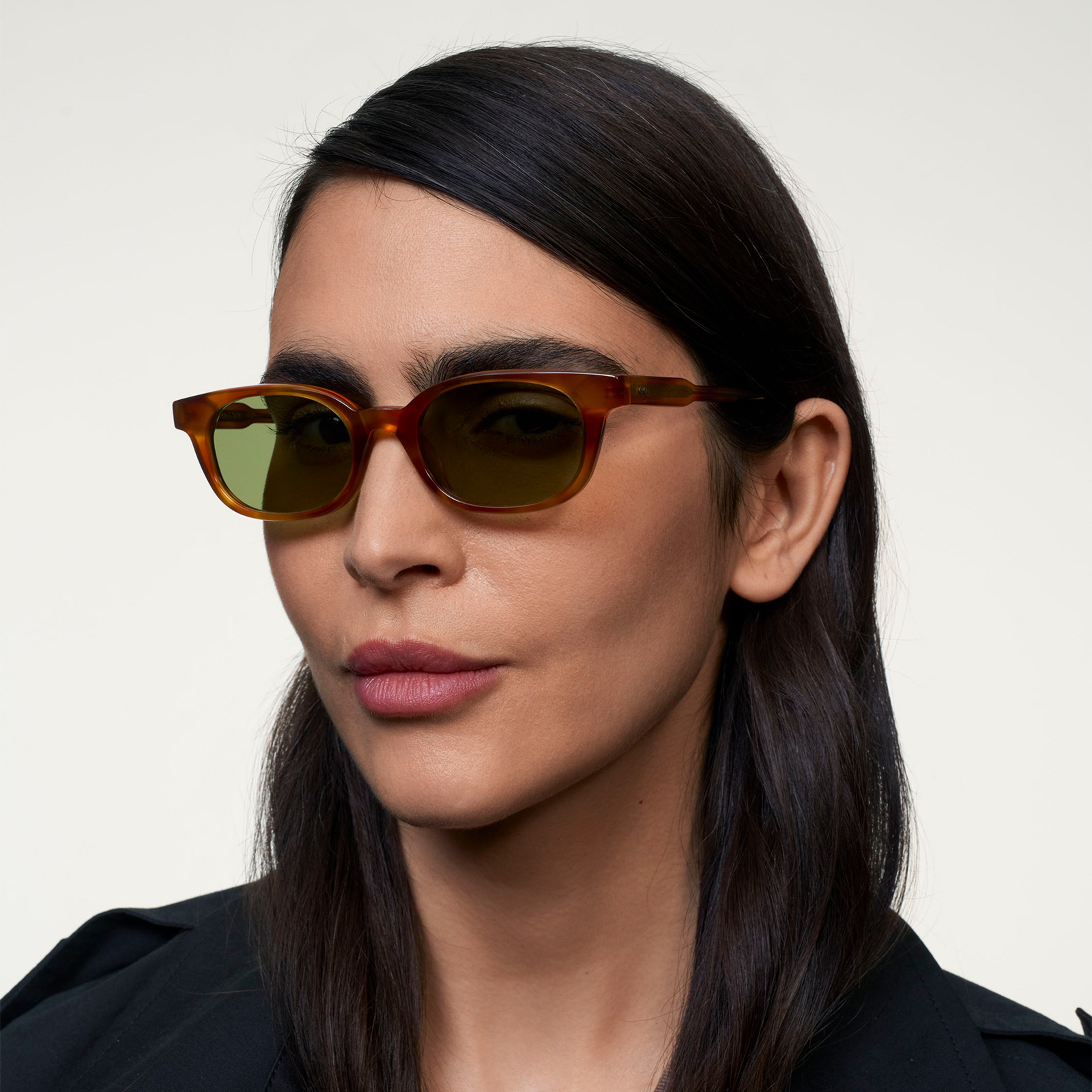 Ace & Tate Gafas de sol | Redonda Acetato in Marrón