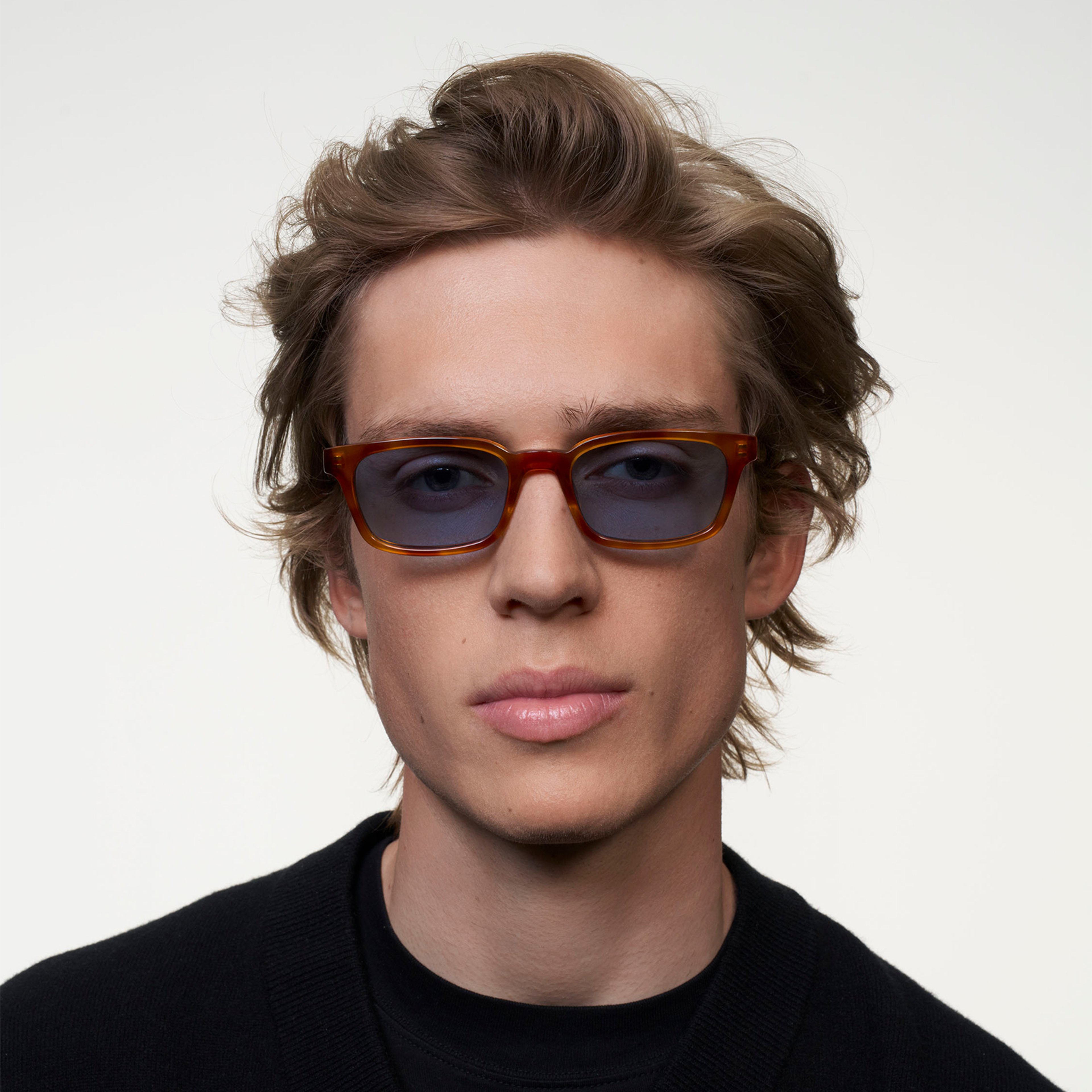 Ace & Tate Sunglasses | Square Acetate in Brown