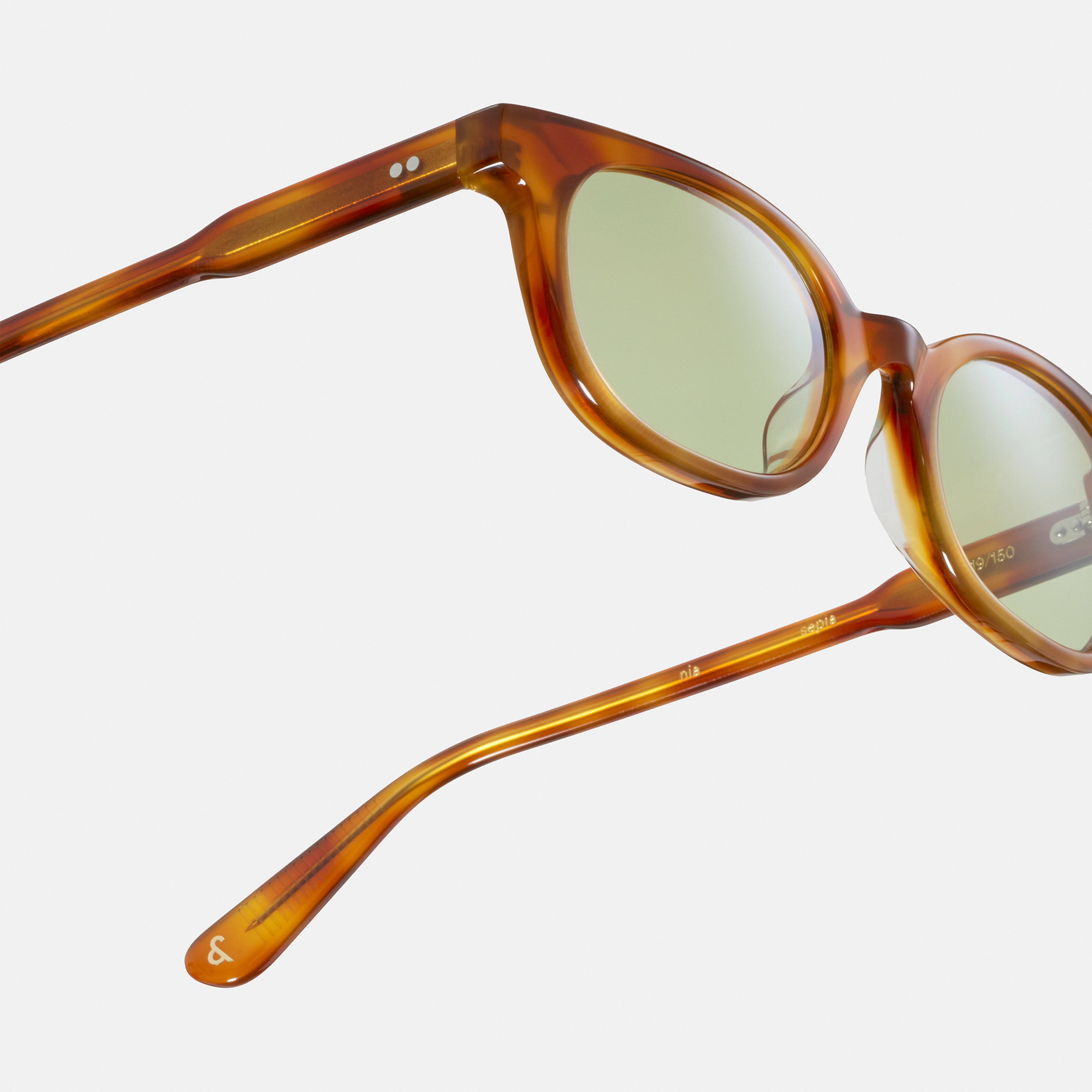 Ace & Tate Gafas de sol | Redonda Acetato in Marrón