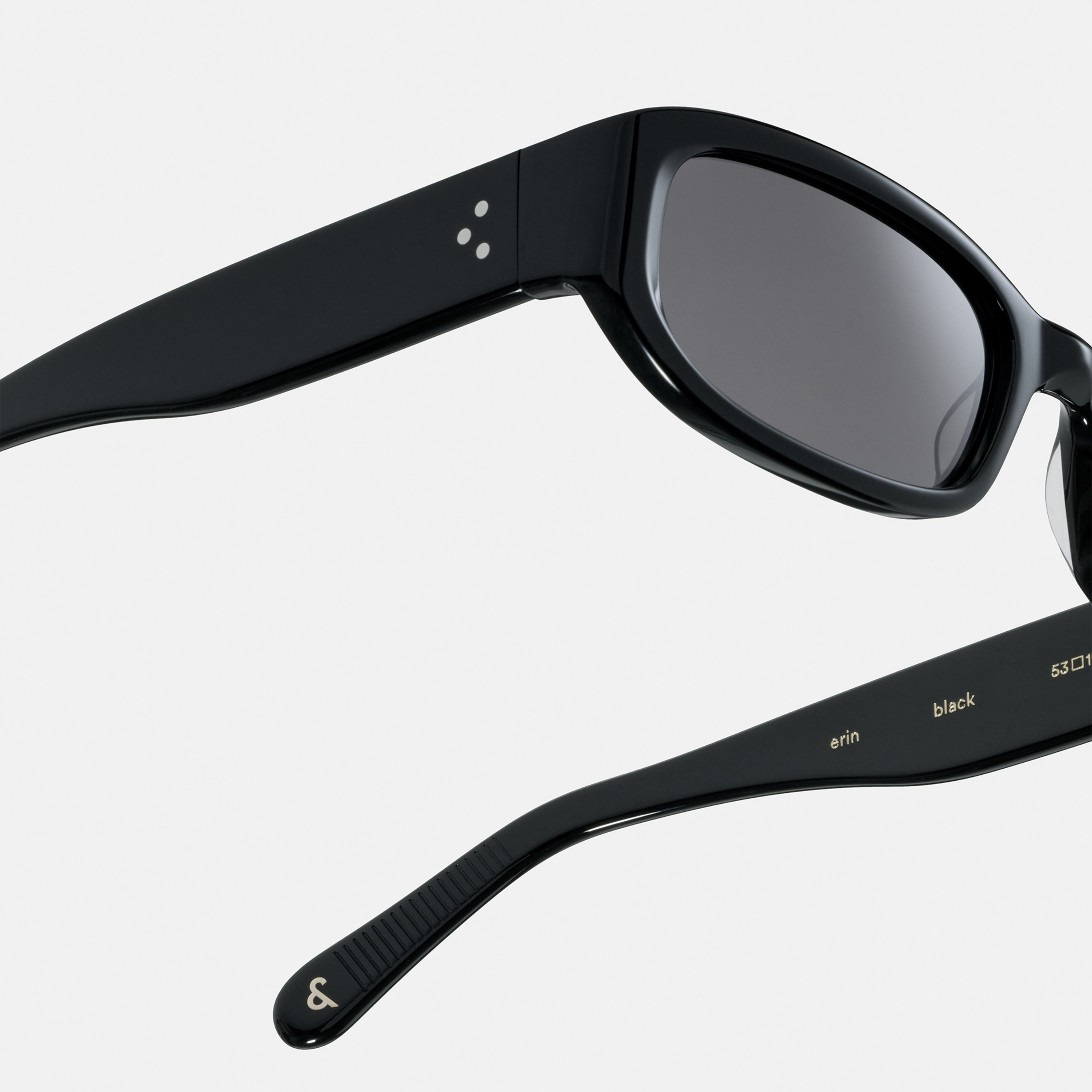 Ace & Tate Sunglasses | Rectangle Acetate in Black