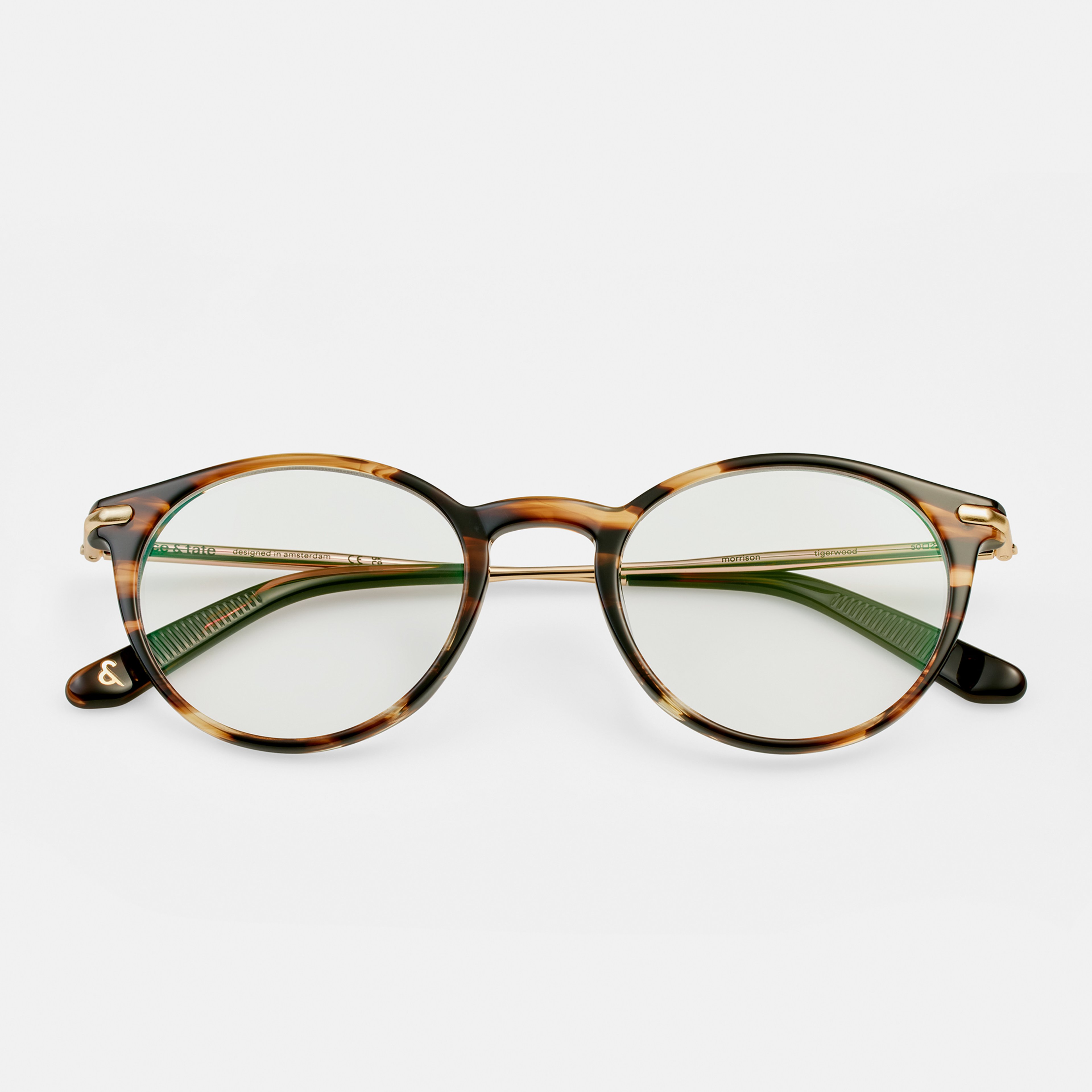 Ace & Tate Glasses |  Acetate in Brown, Orange