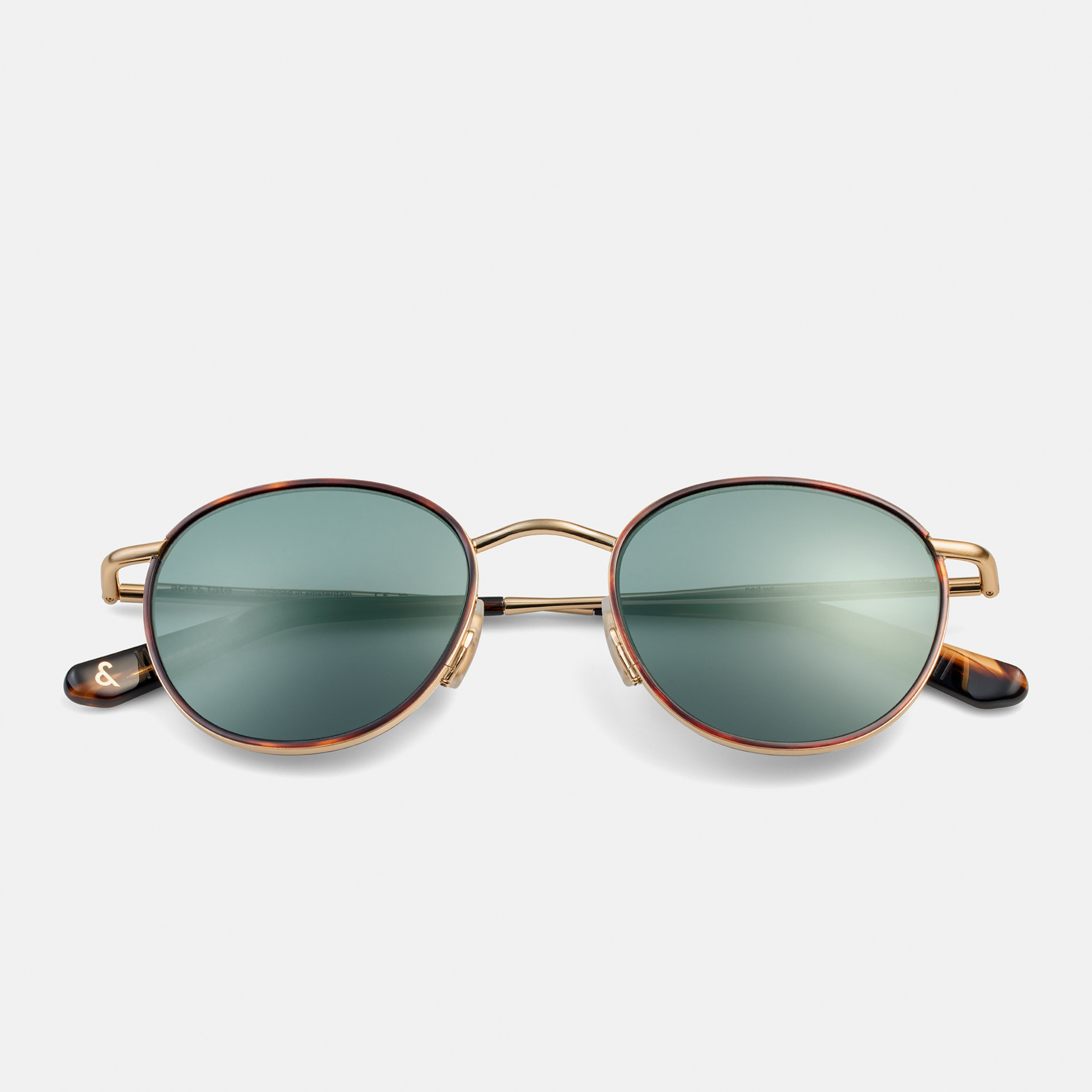 Ace & Tate Sunglasses |  Metal in Brown, Gold, Orange