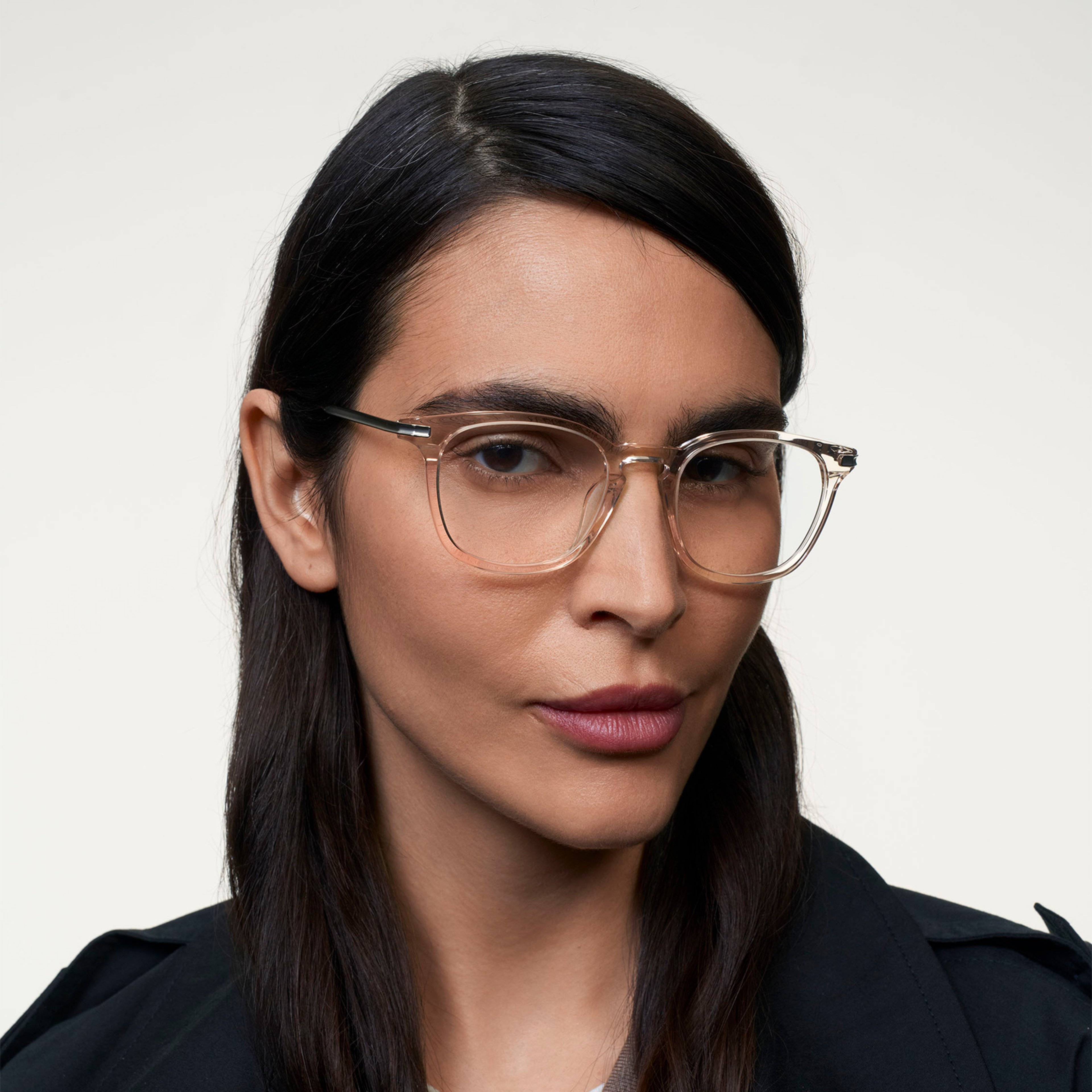 Ace & Tate Glasses | Hexagonal Acetate in Clear