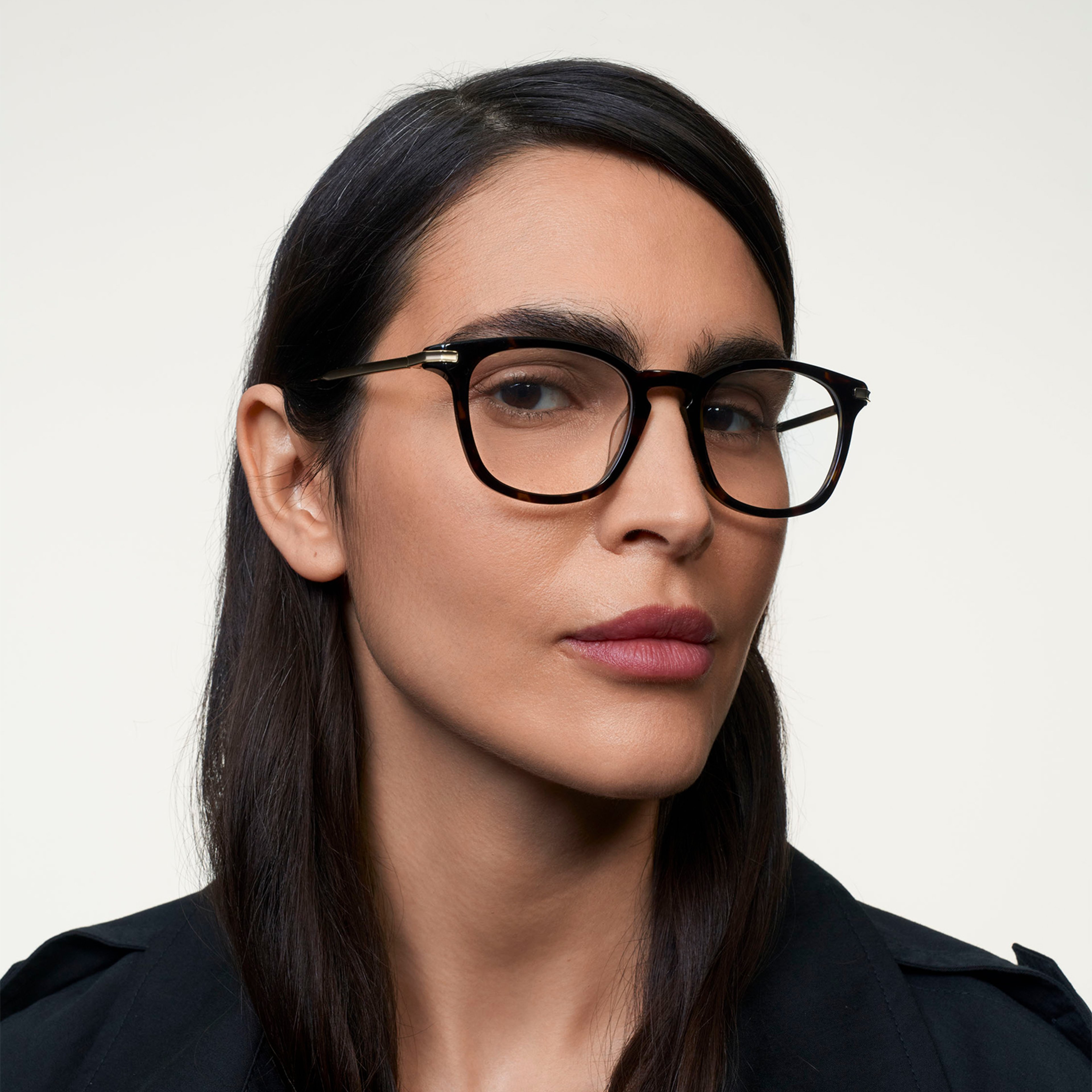 Ace & Tate Glasses | Hexagonal Acetate in Black, Brown, Red