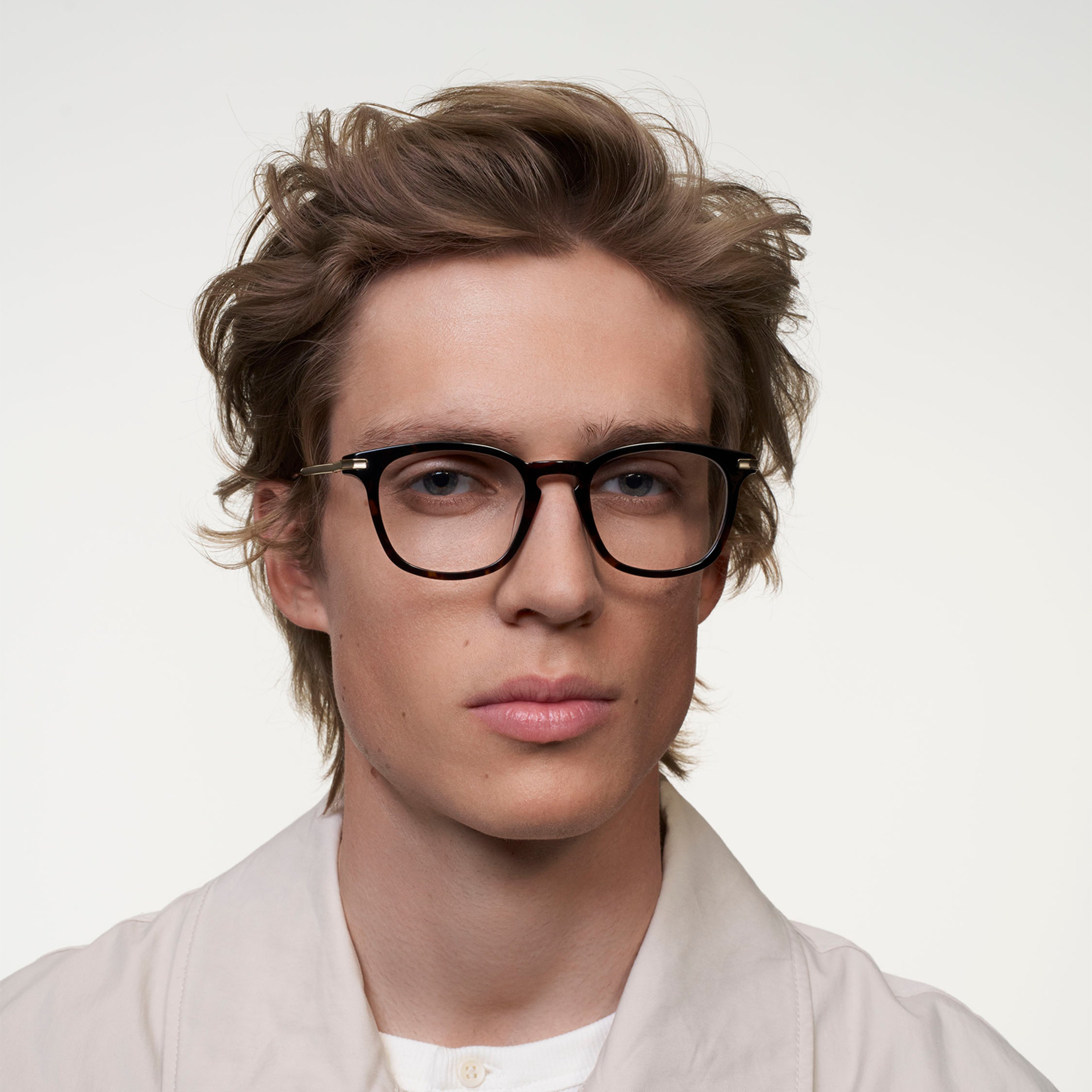 Ace & Tate Glasses | Hexagonal Acetate in Black, Brown, Red