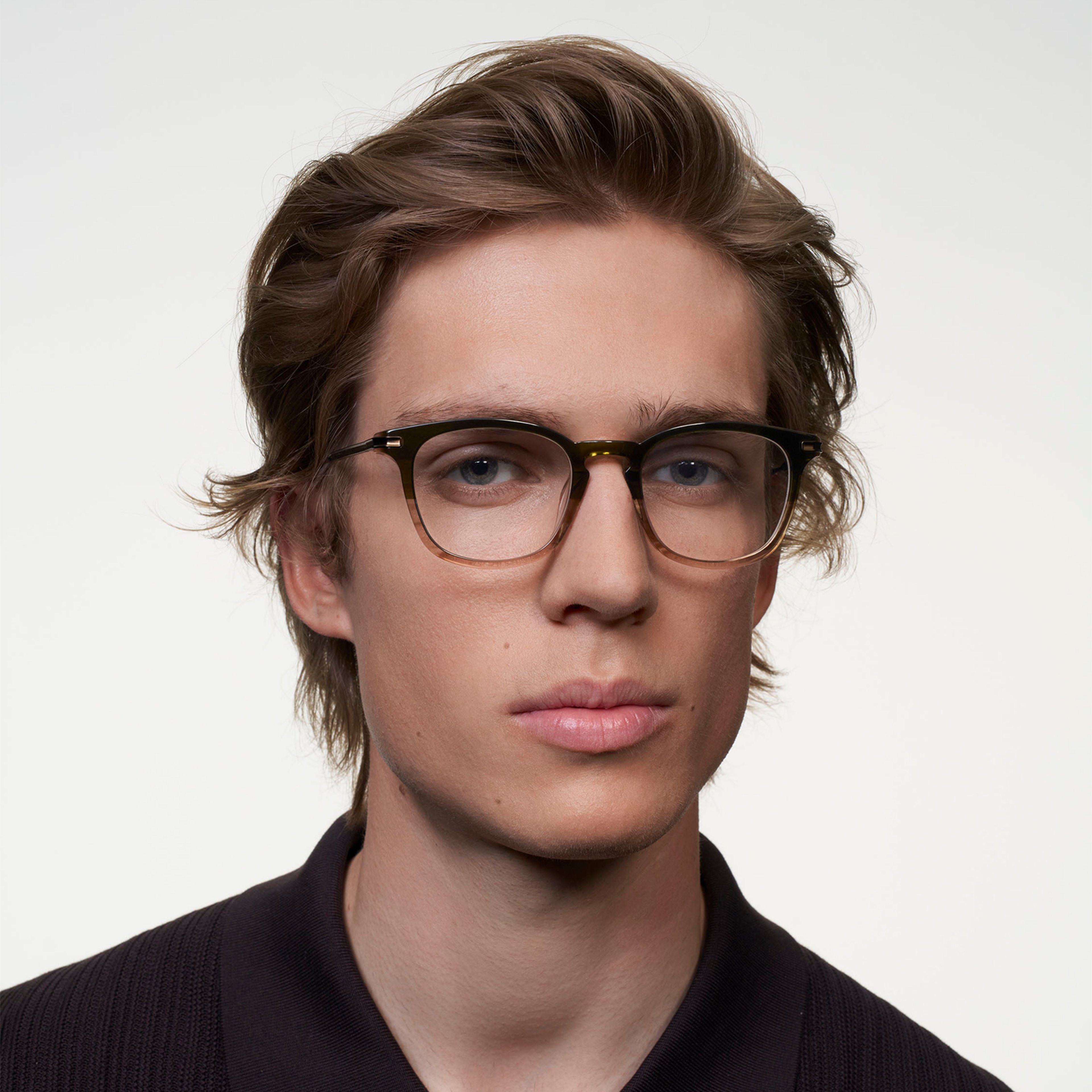 Ace & Tate Glasses | Hexagonal Acetate in Brown, Green