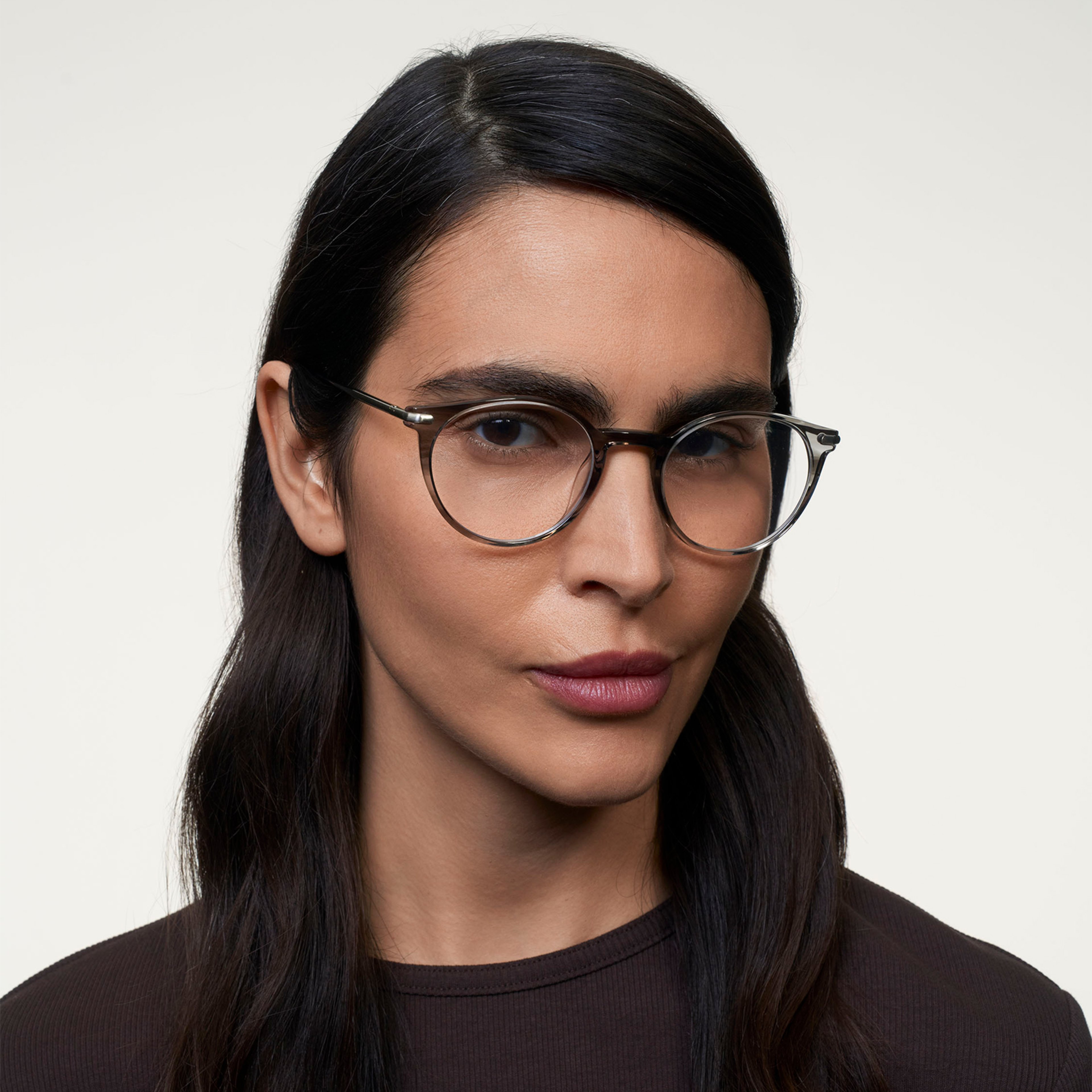 Ace & Tate Glasses |  Acetate in Clear, Grey