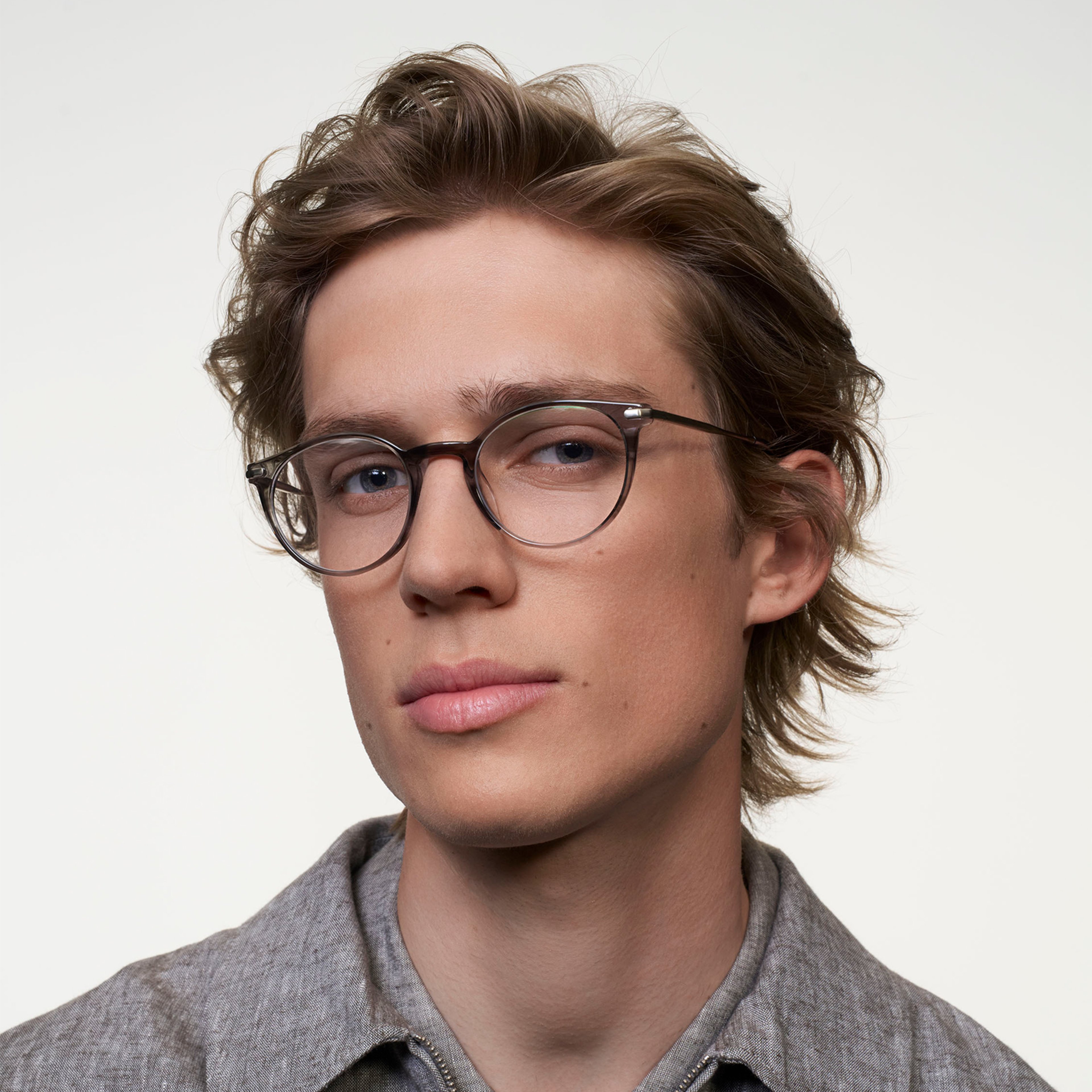 Ace & Tate Glasses |  Acetate in Clear, Grey
