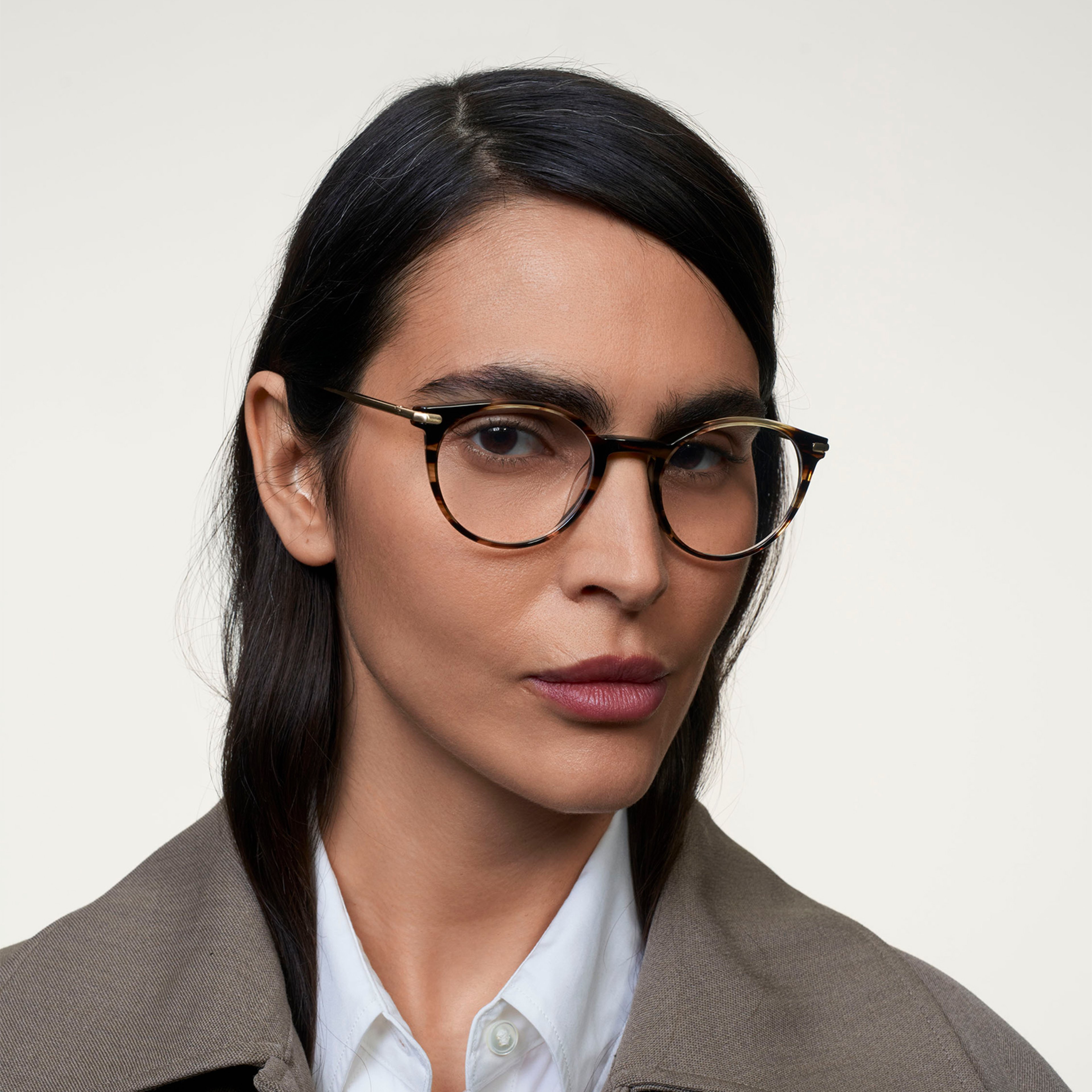 Ace & Tate Glasses |  Acetate in Brown, Orange