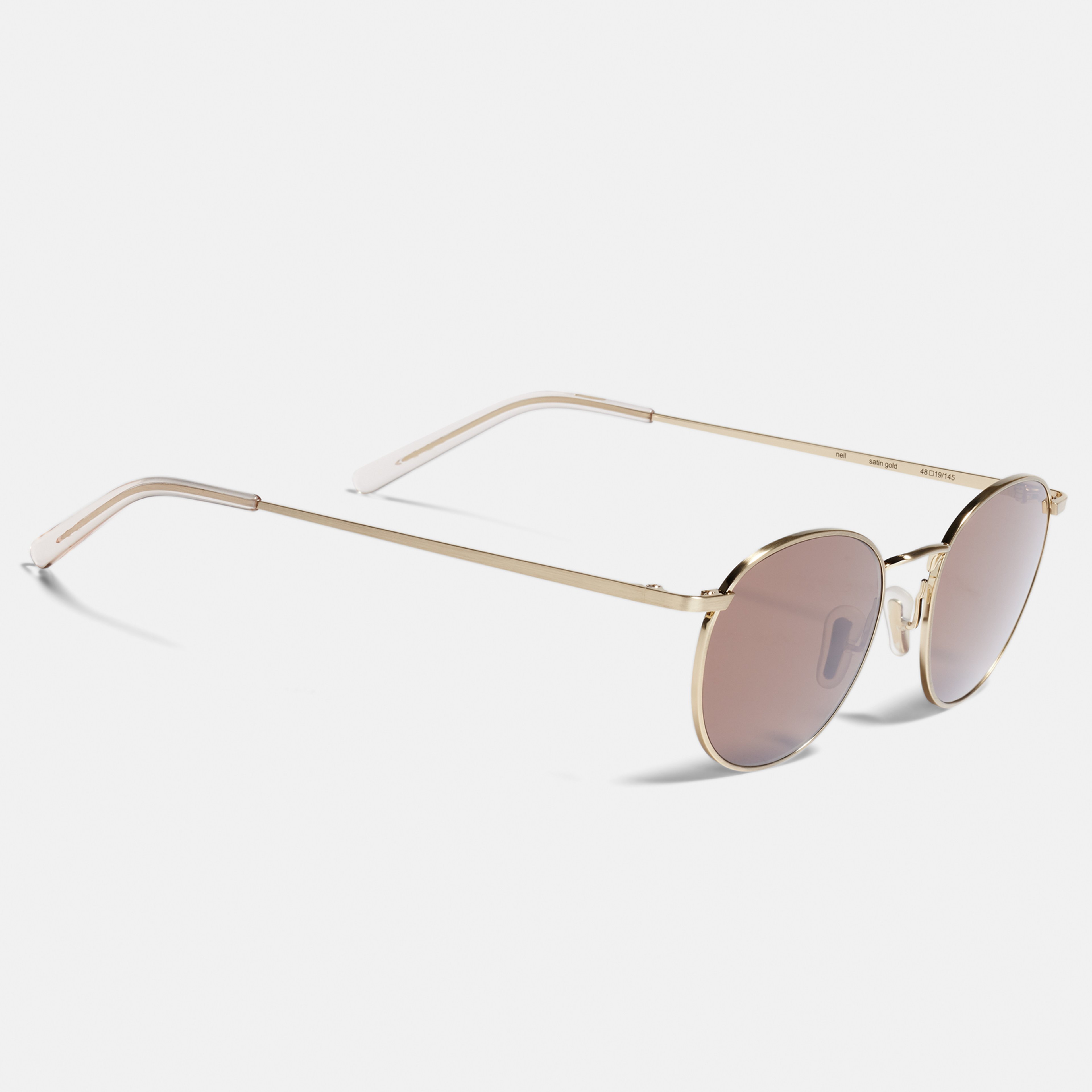 Ace & Tate Sunglasses | Round Metal in Gold