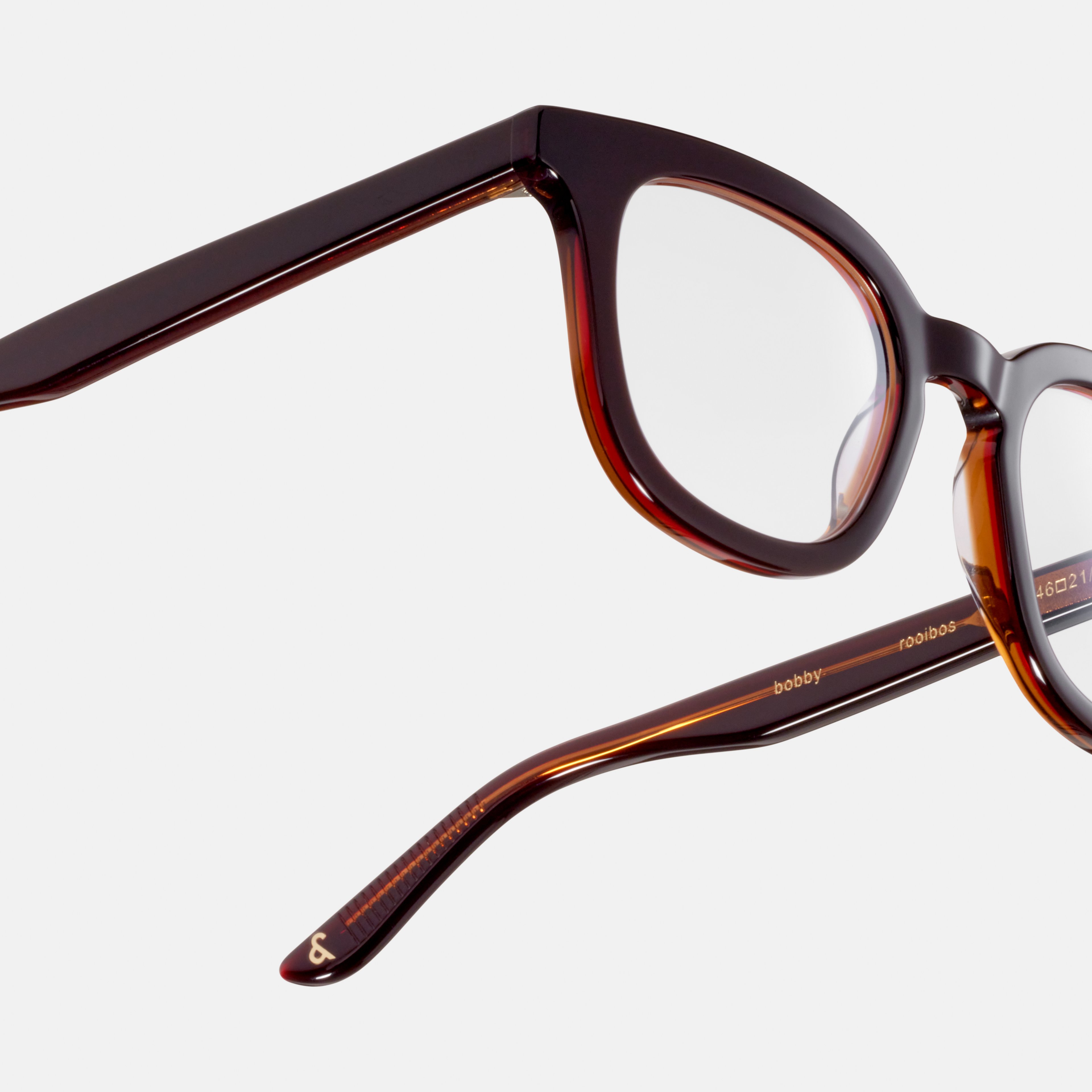 Ace & Tate Glasses | Square Acetate in Red