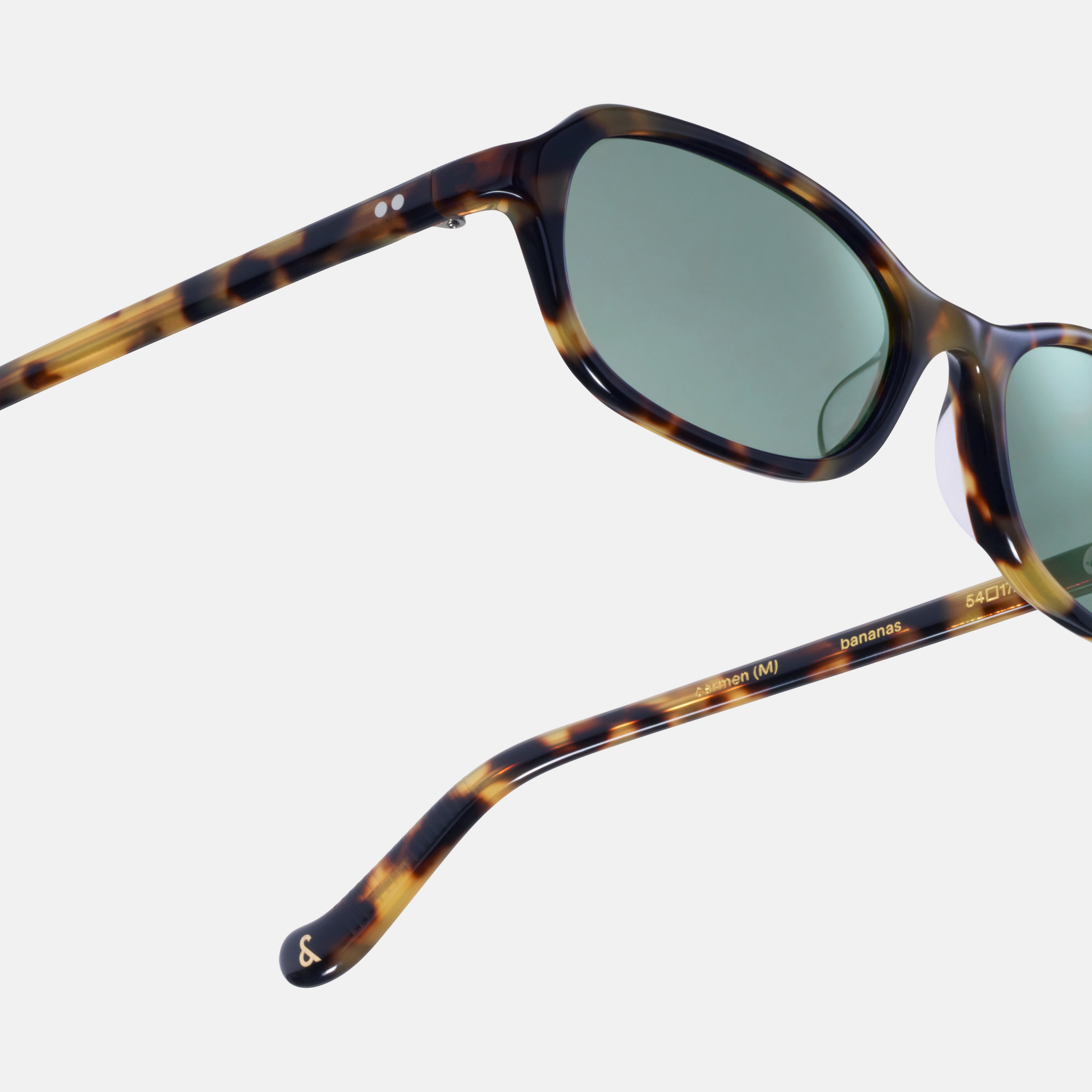 Ace & Tate Solaires | Ovale Acétate in Marron, Jaune