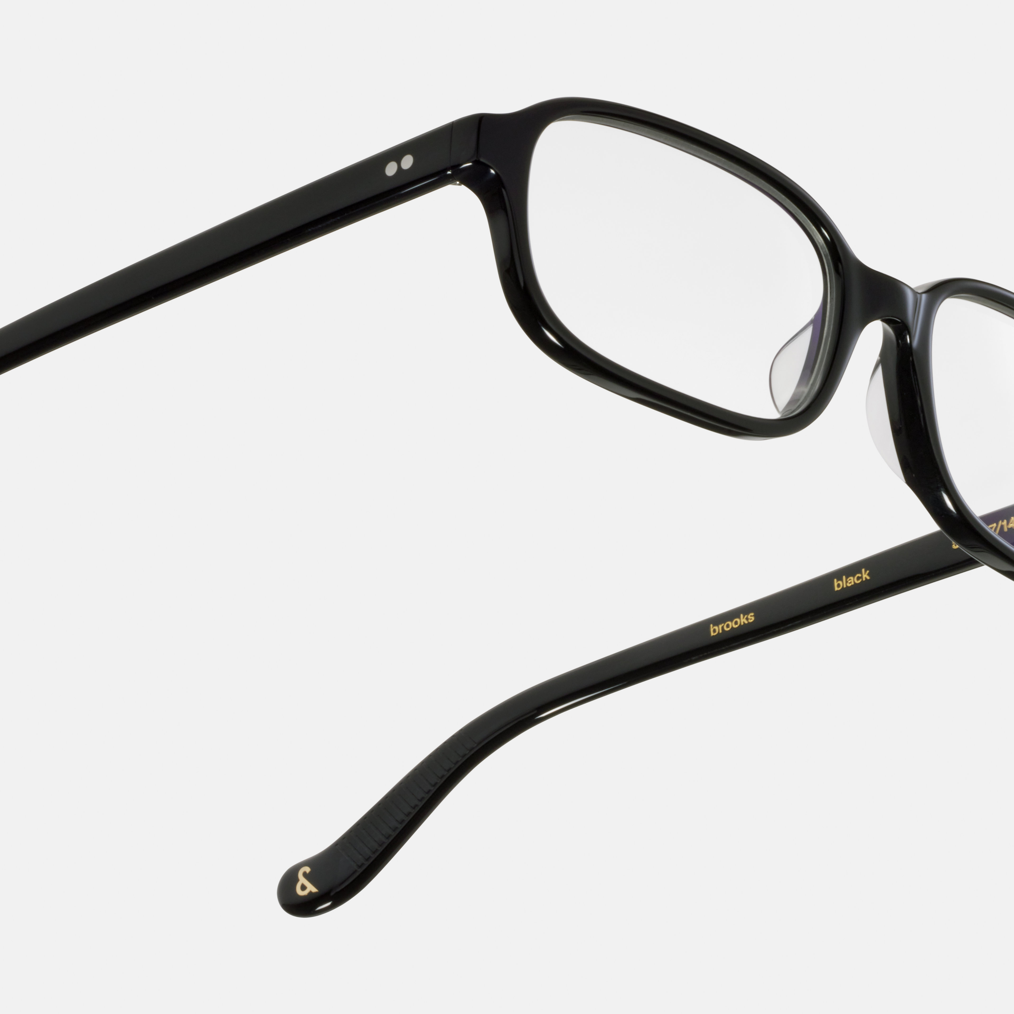 Ace & Tate Glasses | Rectangle Acetate in Black