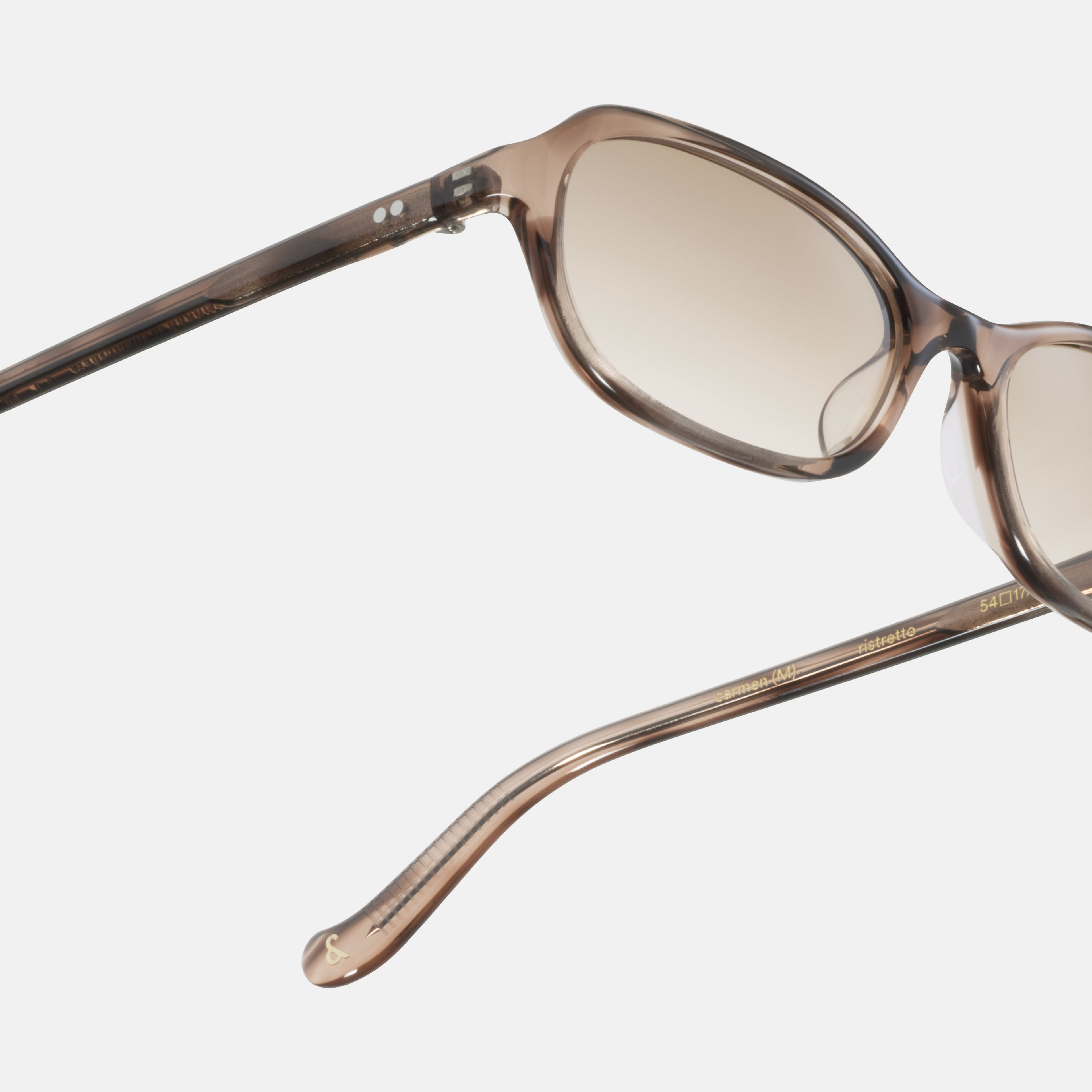 Ace & Tate Solaires | Ovale Acétate in Beige, Marron