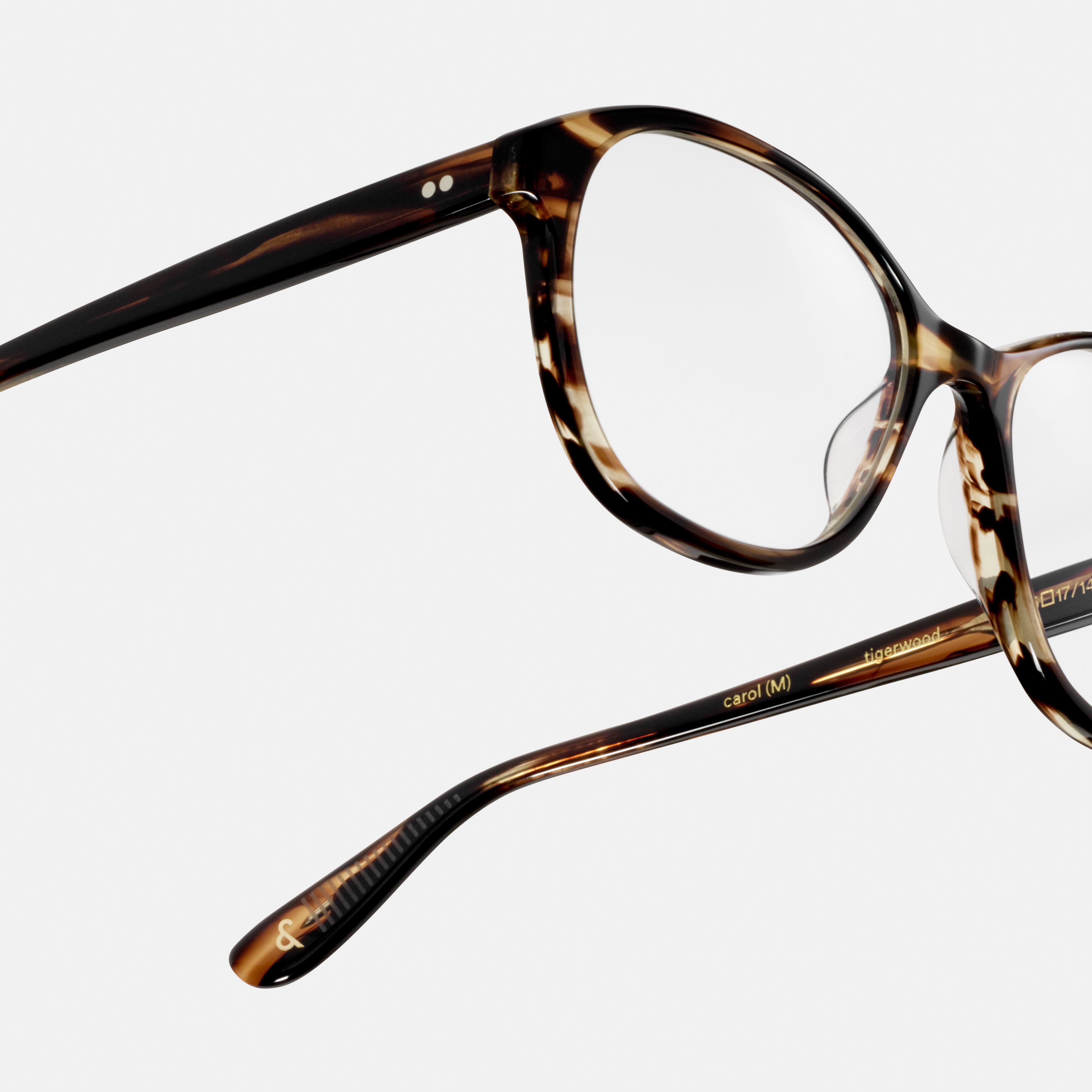 Ace & Tate Brillen | Rund Acetat in Braun, Orange
