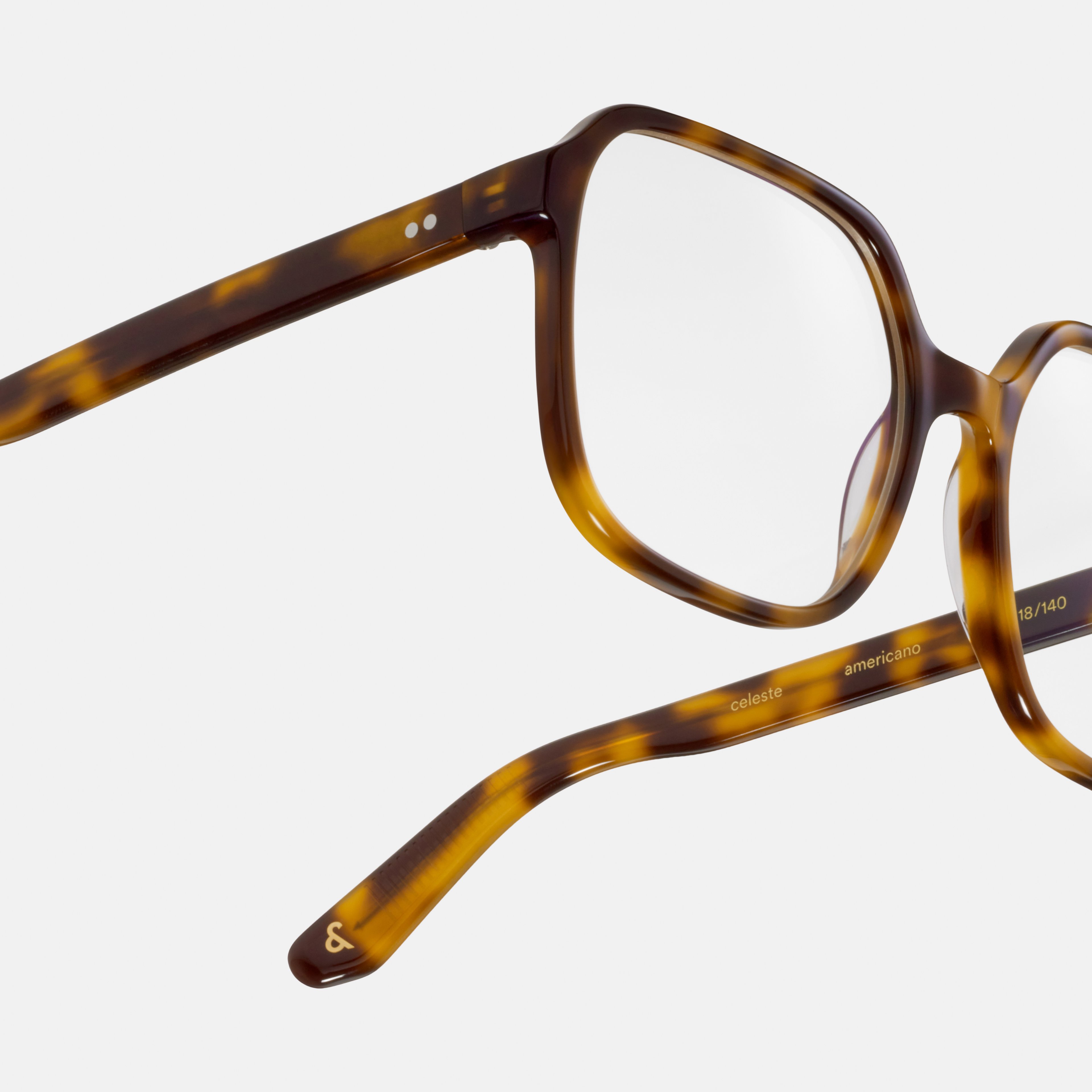 Ace & Tate Glasses | Square Acetate in Black, Brown