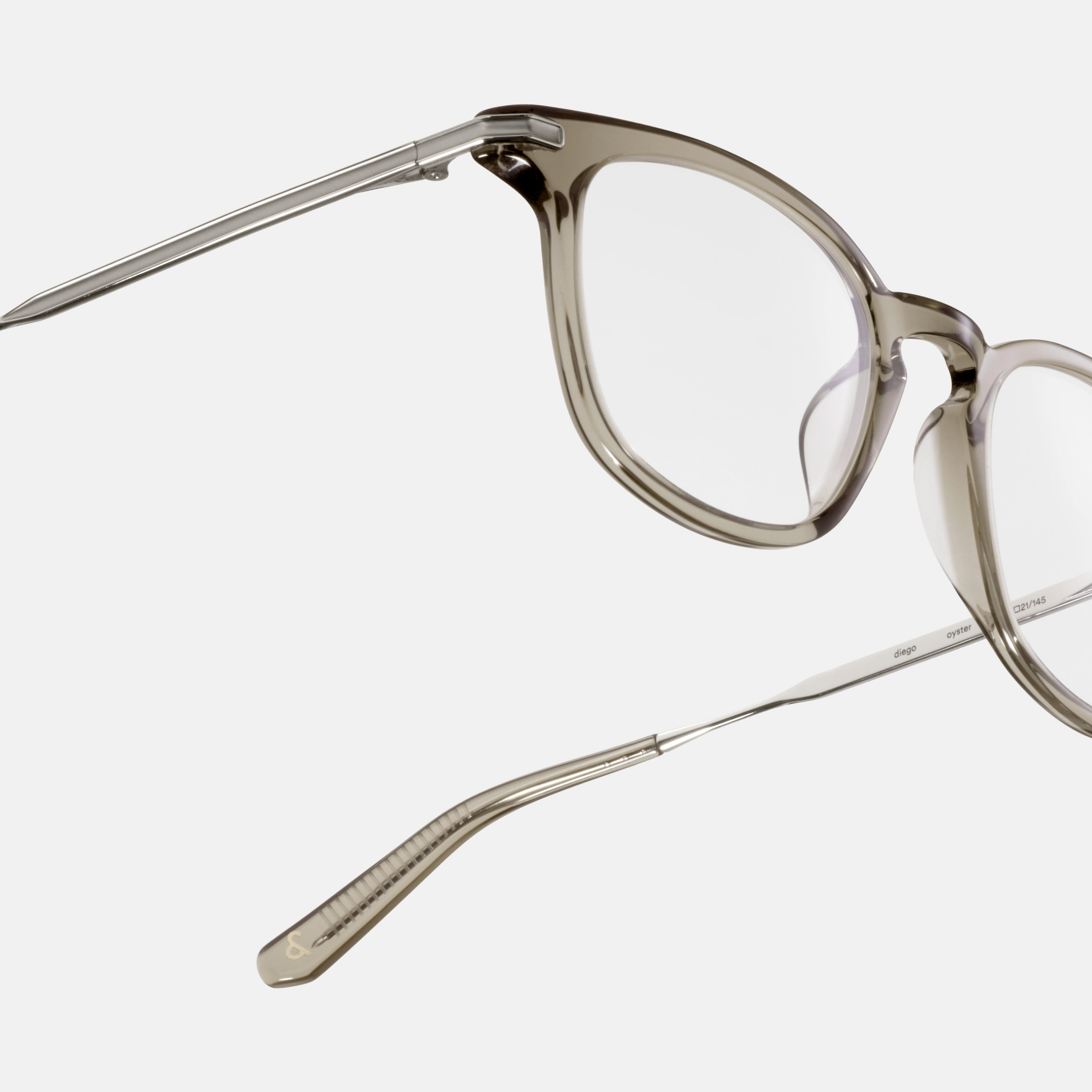 Ace & Tate Glasses | Hexagonal Acetate in Grey