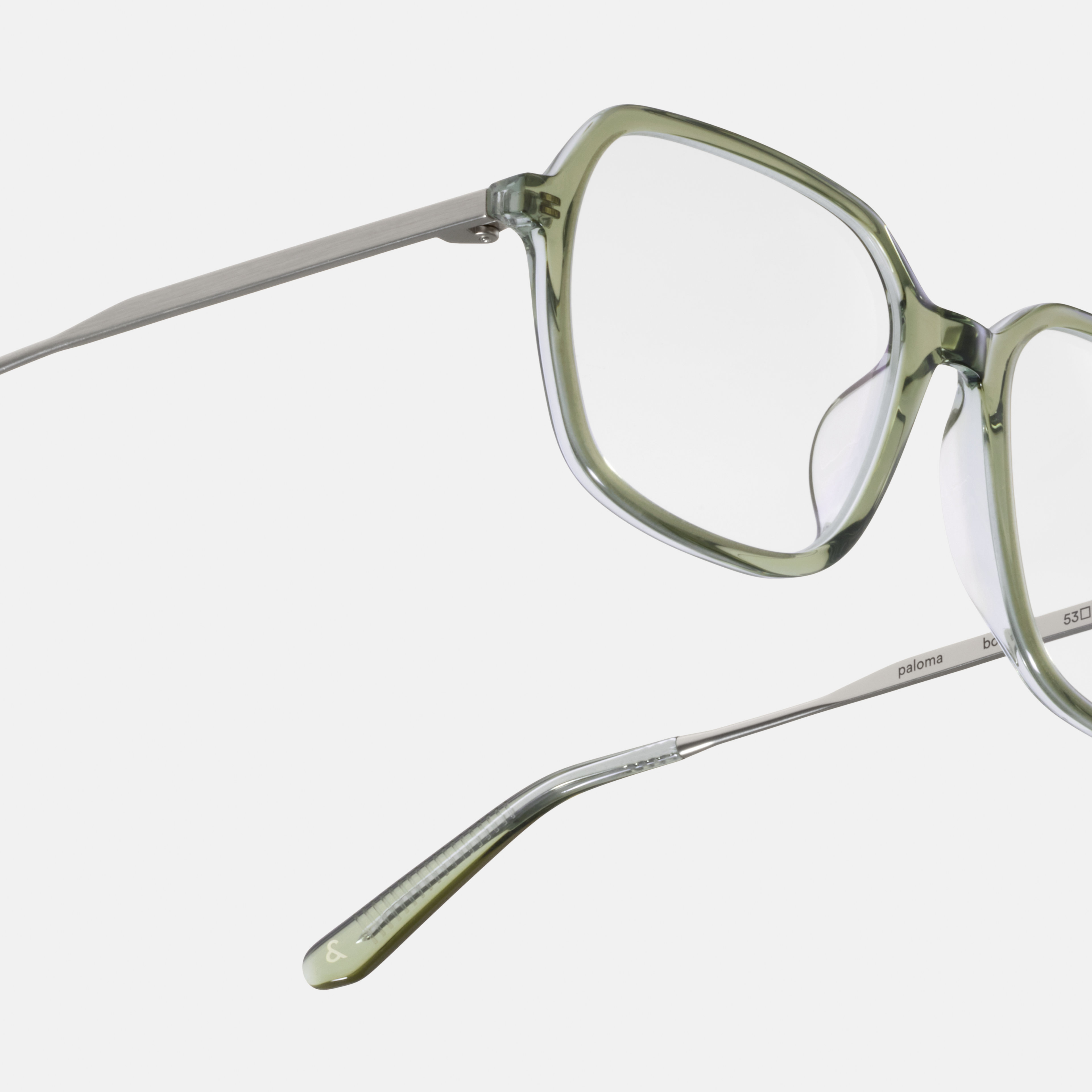 Ace & Tate Glasses | Square Metal in Green