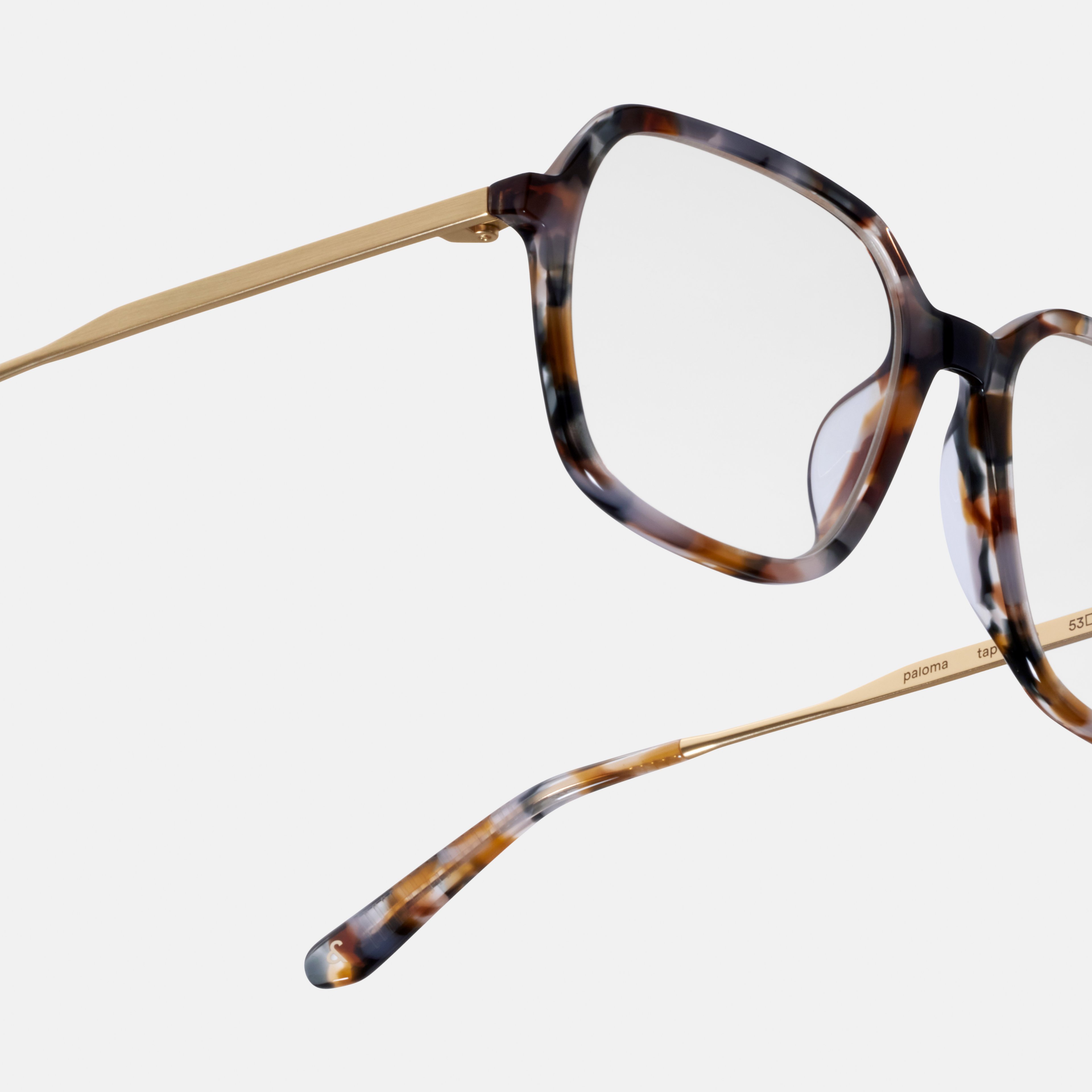Ace & Tate Glasses | Square Metal in Brown, Orange, Purple