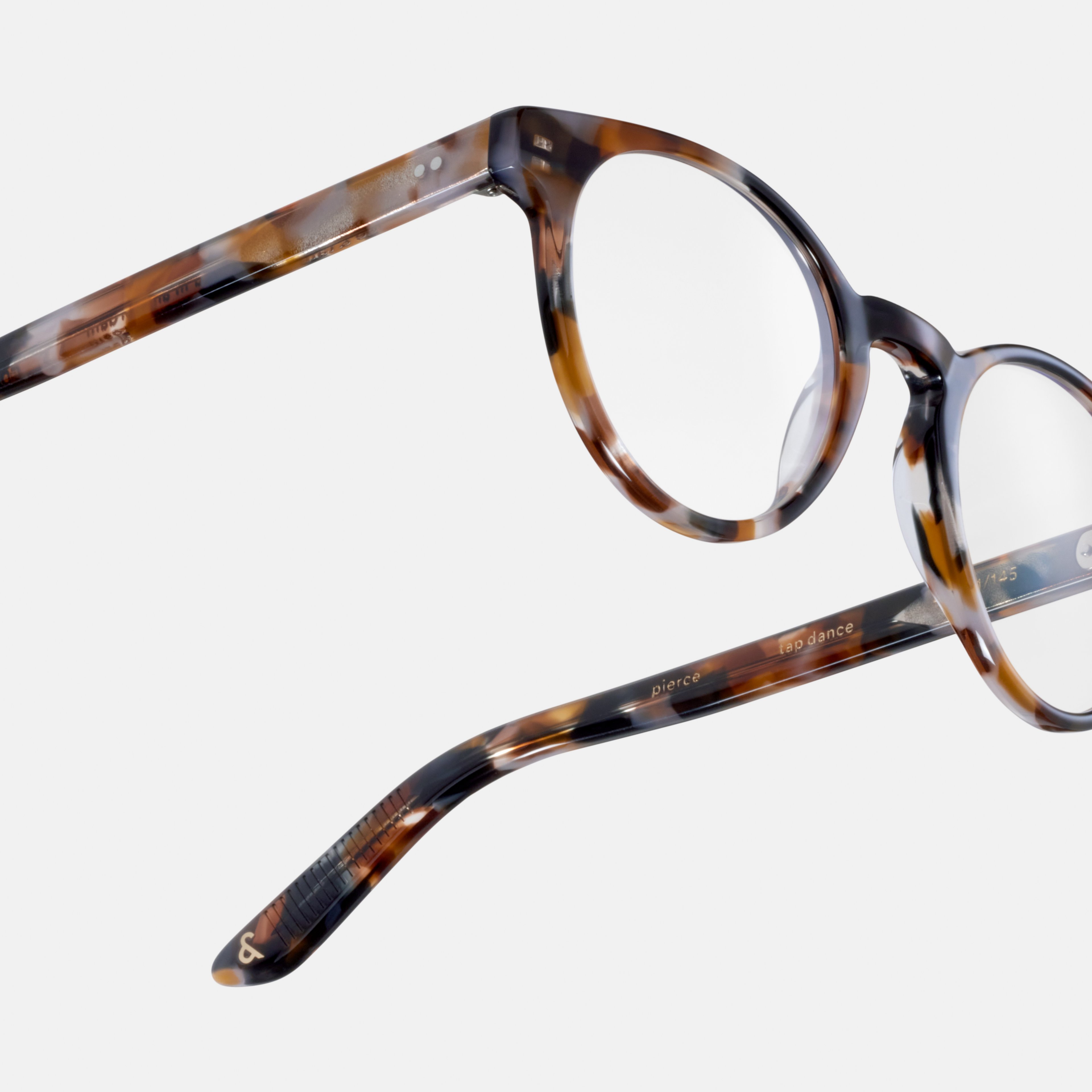 Ace & Tate Optiques | Ronde Acétate in Marron, Orange, Violet