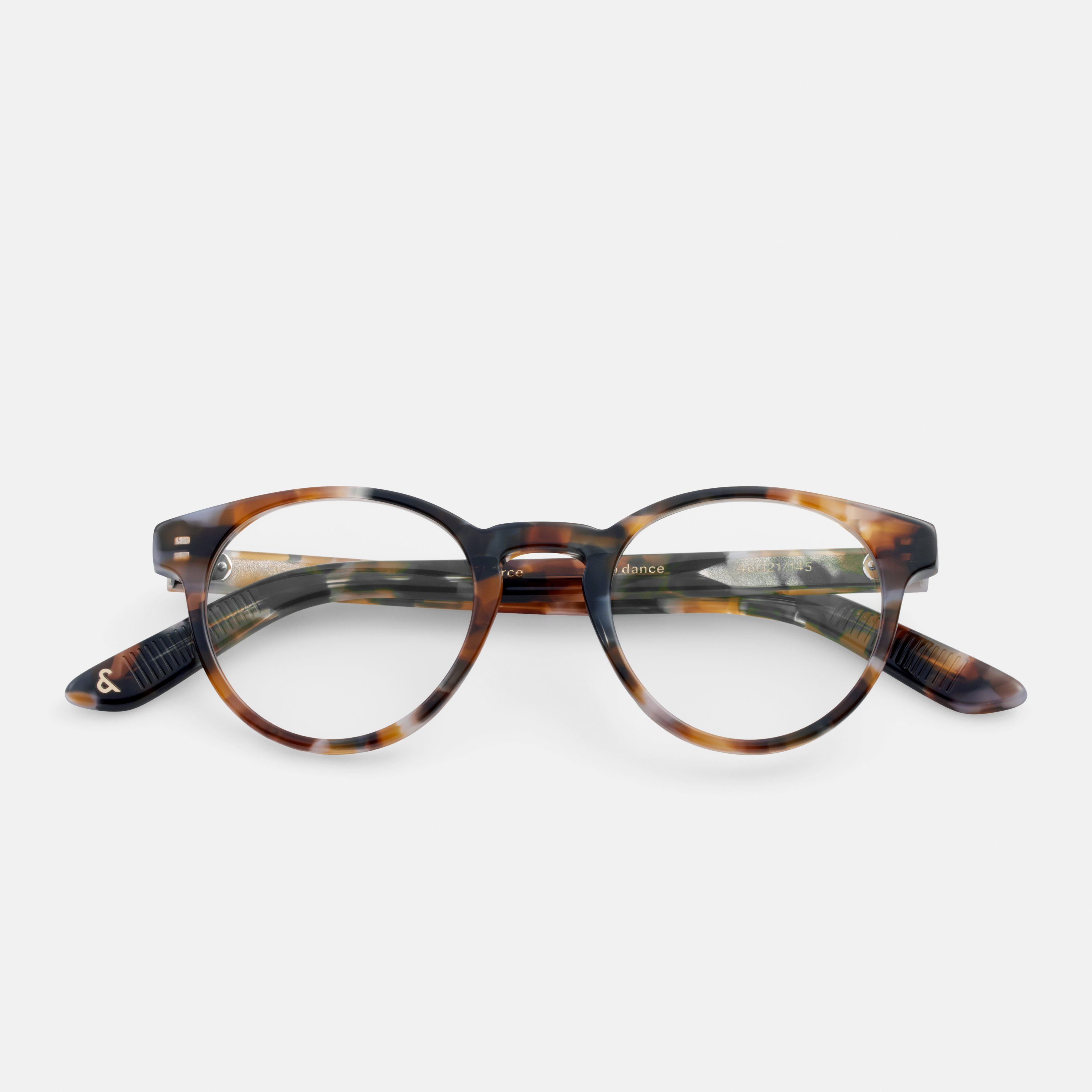 Ace & Tate Optiques | Ronde Acétate in Marron, Orange, Violet