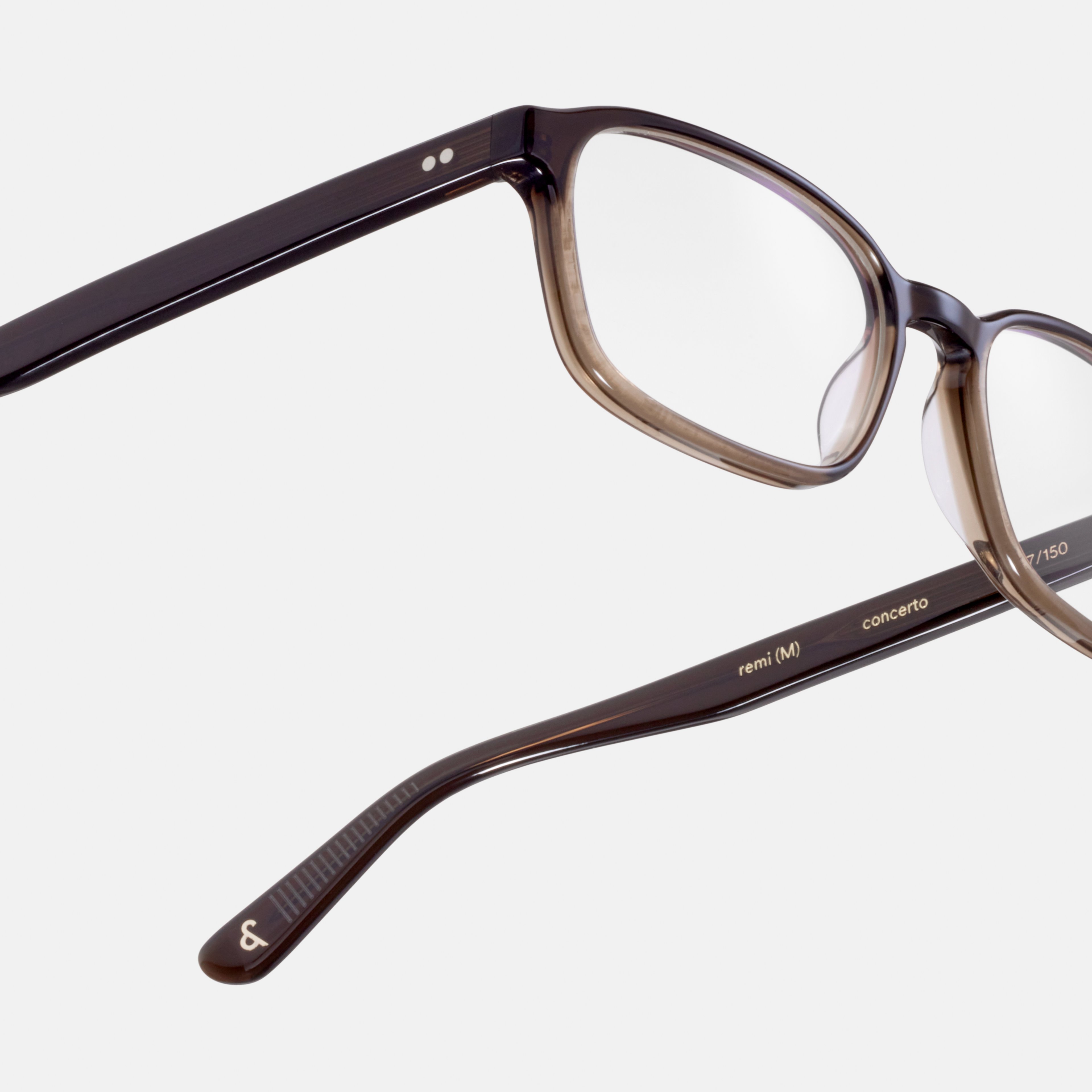 Ace & Tate Brillen | Rechteckig Acetat in Braun