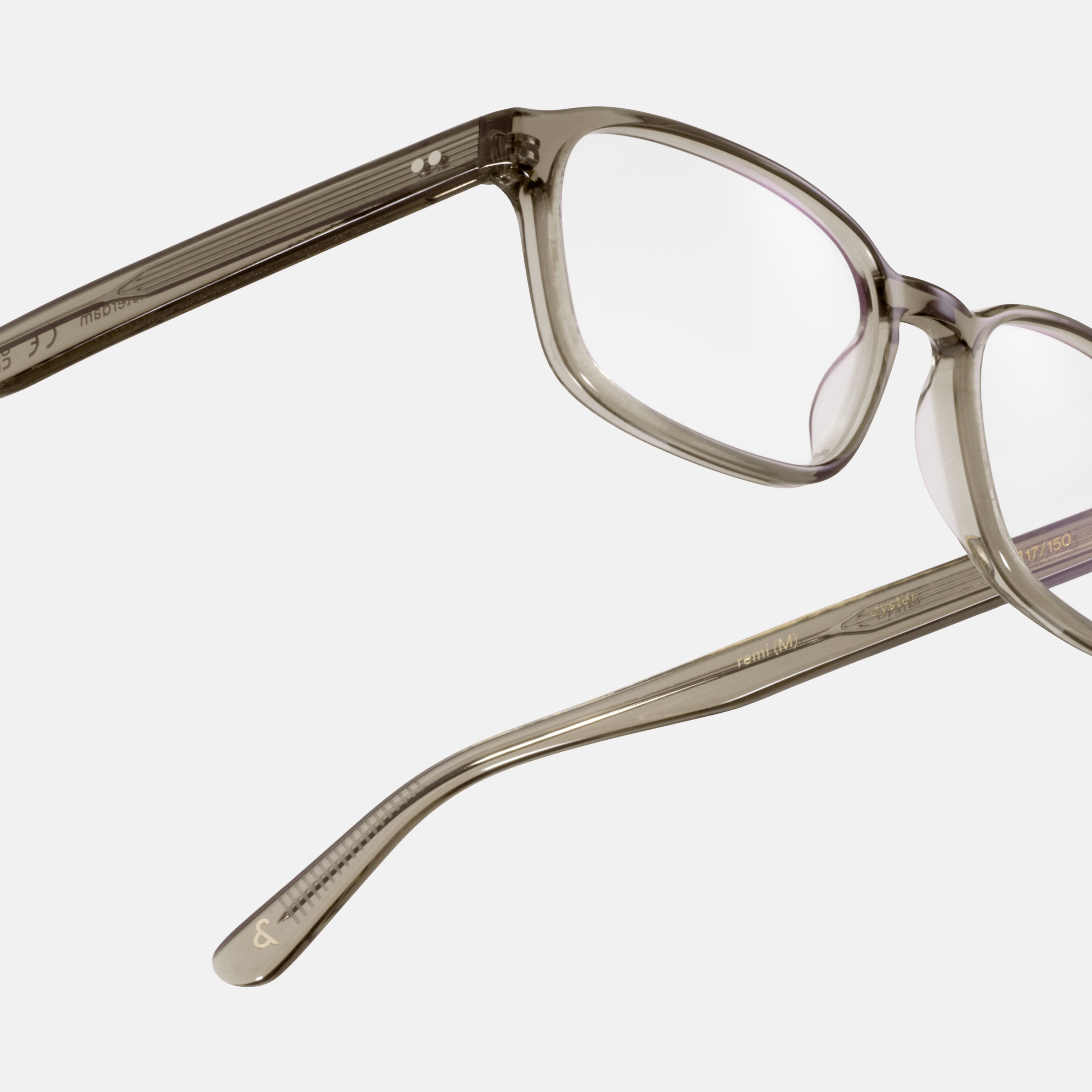Ace & Tate Brillen | Rechteckig Acetat in Grau